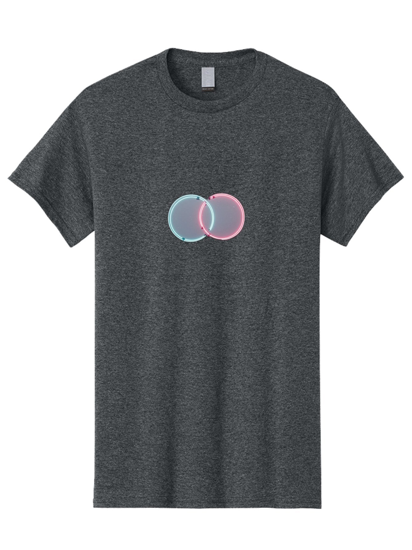 Overlapping-Neon-Circles-1 Men'S Graphic Tee, 100% Cotton, Comfortable Casual Summer Wear, Machine Washable, Vintage Camera, Old Camera, Antique Camera, Black Camera, Classic Photography, Photography Equipment, Nostalgic Device, Film Camera, Bag916 8