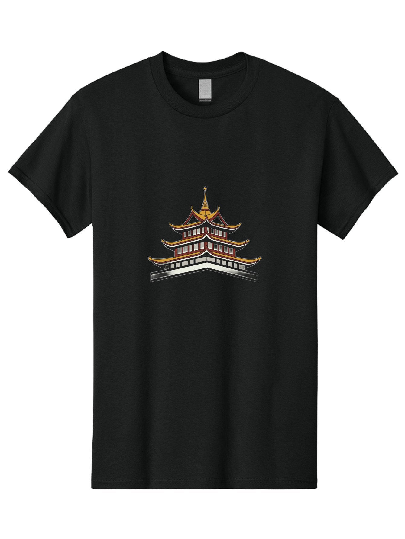 Pagoda-1 Men'S Graphic Tee, 100% Cotton, Comfortable Casual Summer Wear, Machine Washable, Vintage Camera, Old Camera, Antique Camera, Black Camera, Classic Photography, Photography Equipment, Nostalgic Device, Film Camera, Camera Art Bag919 10