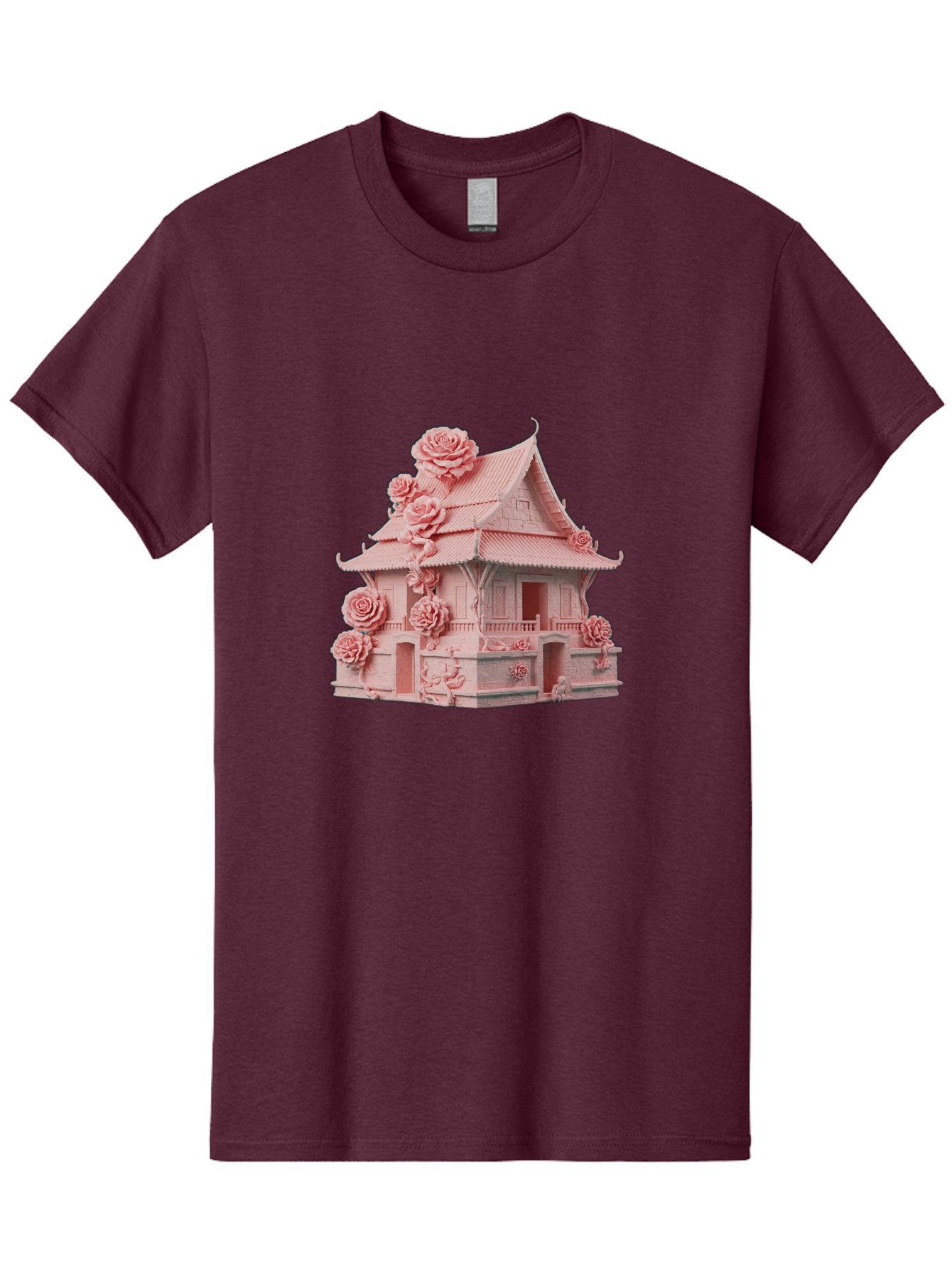 Pagoda-House-With-Roses Men'S Graphic Tee, 100% Cotton, Comfortable Casual Summer Wear, Machine Washable, Vintage Camera, Old Camera, Antique Camera, Black Camera, Classic Photography, Photography Equipment, Nostalgic Device, Film Camera, Bag921 14