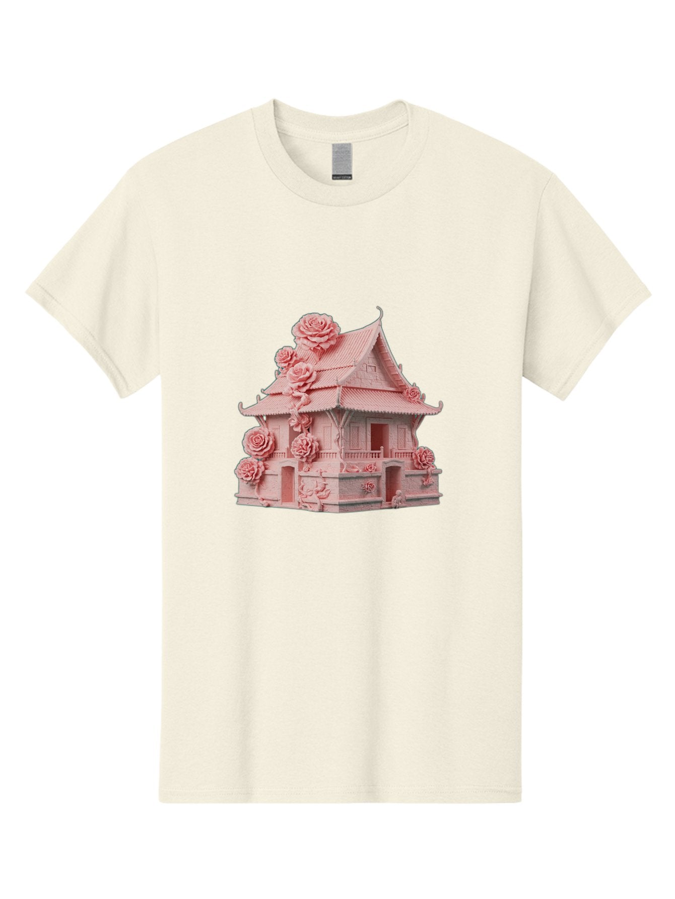 Pagoda-House-With-Roses Men'S Graphic Tee, 100% Cotton, Comfortable Casual Summer Wear, Machine Washable, Vintage Camera, Old Camera, Antique Camera, Black Camera, Classic Photography, Photography Equipment, Nostalgic Device, Film Camera, Bag921 10