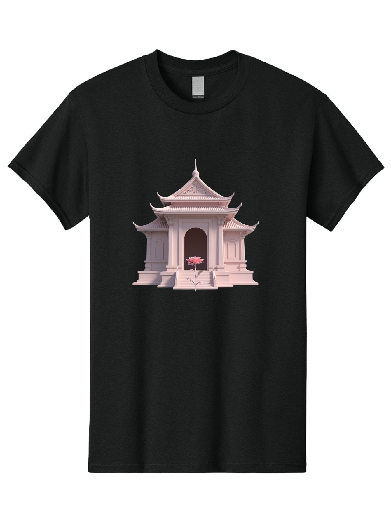 Pagoda-Temple Men'S Graphic Tee, 100% Cotton, Comfortable Casual Summer Wear, Machine Washable, Vintage Camera, Old Camera, Antique Camera, Black Camera, Classic Photography, Photography Equipment, Nostalgic Device, Film Camera, Camera Art Bag922