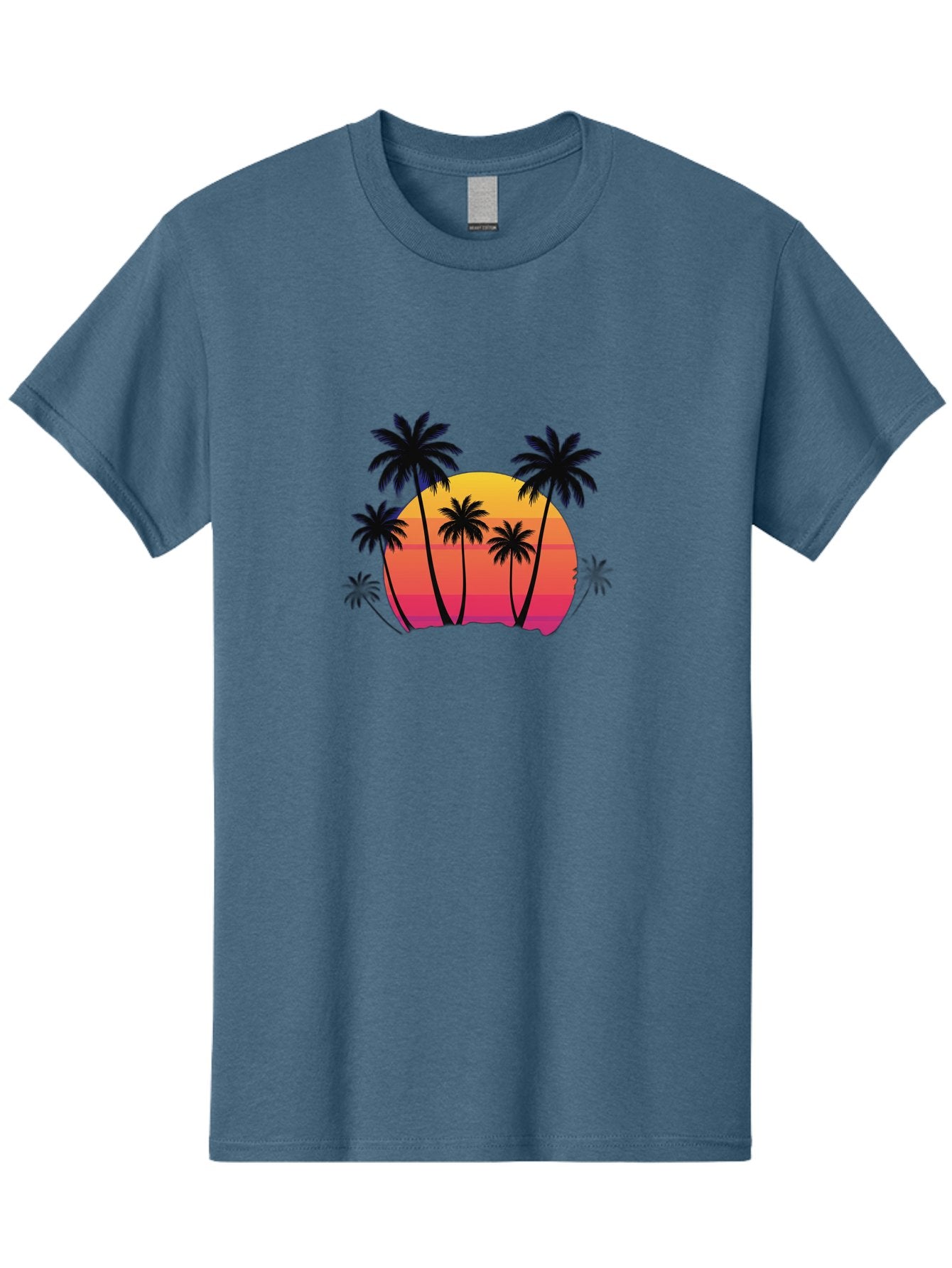 Palm-Trees-Sunset Men'S Graphic Tee, 100% Cotton, Comfortable Casual Summer Wear, Machine Washable, Vintage Camera, Old Camera, Antique Camera, Black Camera, Classic Photography, Photography Equipment, Nostalgic Device, Film Camera, Camera Art Bag925 4