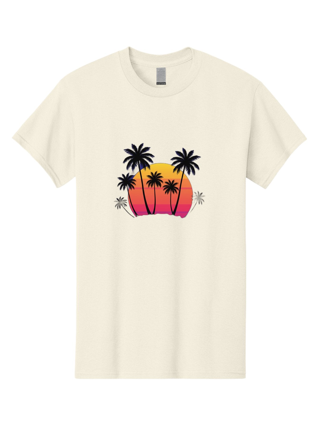 Palm-Trees-Sunset Men'S Graphic Tee, 100% Cotton, Comfortable Casual Summer Wear, Machine Washable, Vintage Camera, Old Camera, Antique Camera, Black Camera, Classic Photography, Photography Equipment, Nostalgic Device, Film Camera, Camera Art Bag925 10
