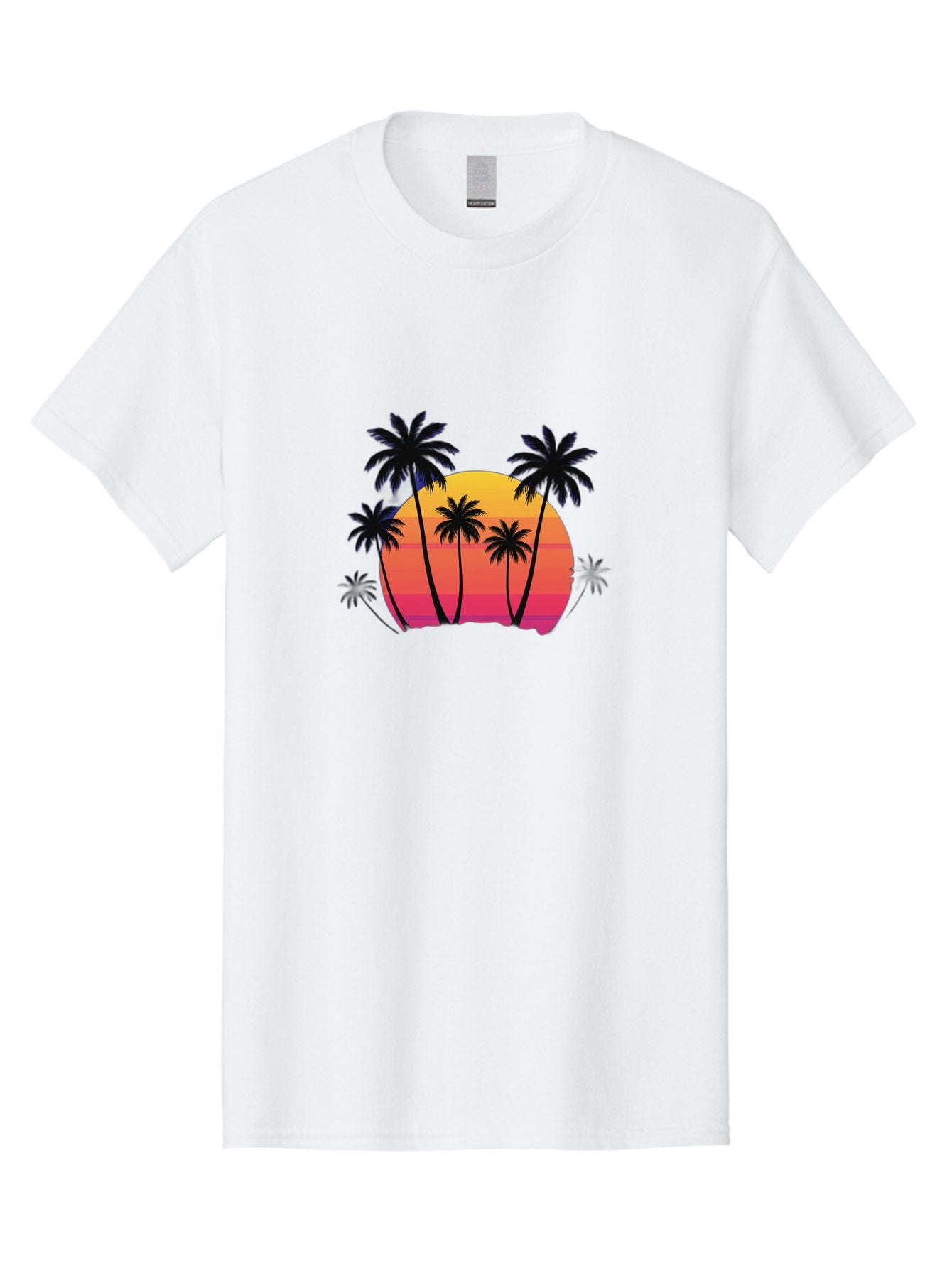 Palm-Trees-Sunset Men'S Graphic Tee, 100% Cotton, Comfortable Casual Summer Wear, Machine Washable, Vintage Camera, Old Camera, Antique Camera, Black Camera, Classic Photography, Photography Equipment, Nostalgic Device, Film Camera, Camera Art Bag925