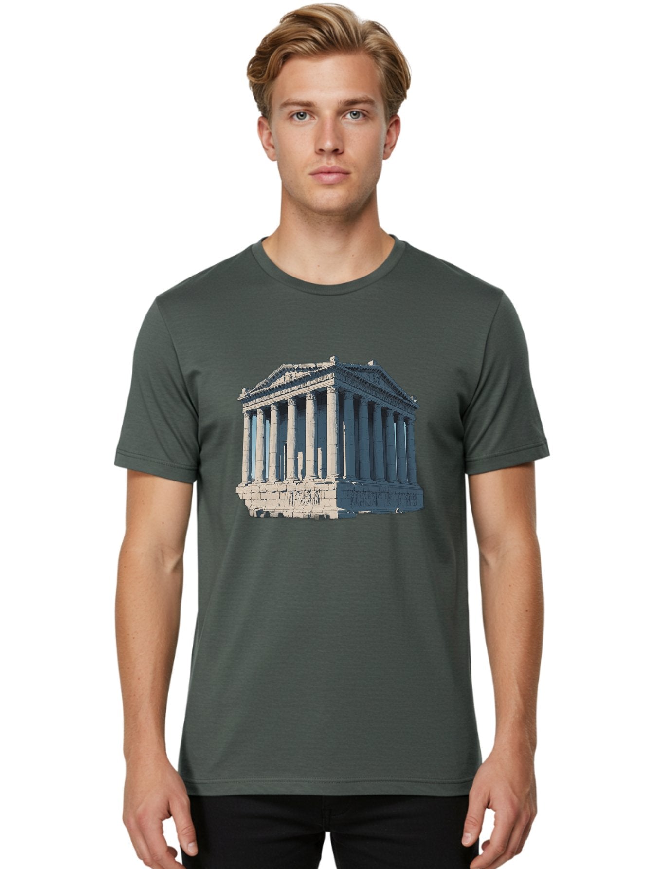 Parthenon-3 Men'S Graphic Tee, 100% Cotton, Comfortable Casual Summer Wear, Machine Washable, Vintage Camera, Old Camera, Antique Camera, Black Camera, Classic Photography, Photography Equipment, Nostalgic Device, Film Camera, Camera Art Bag935 28