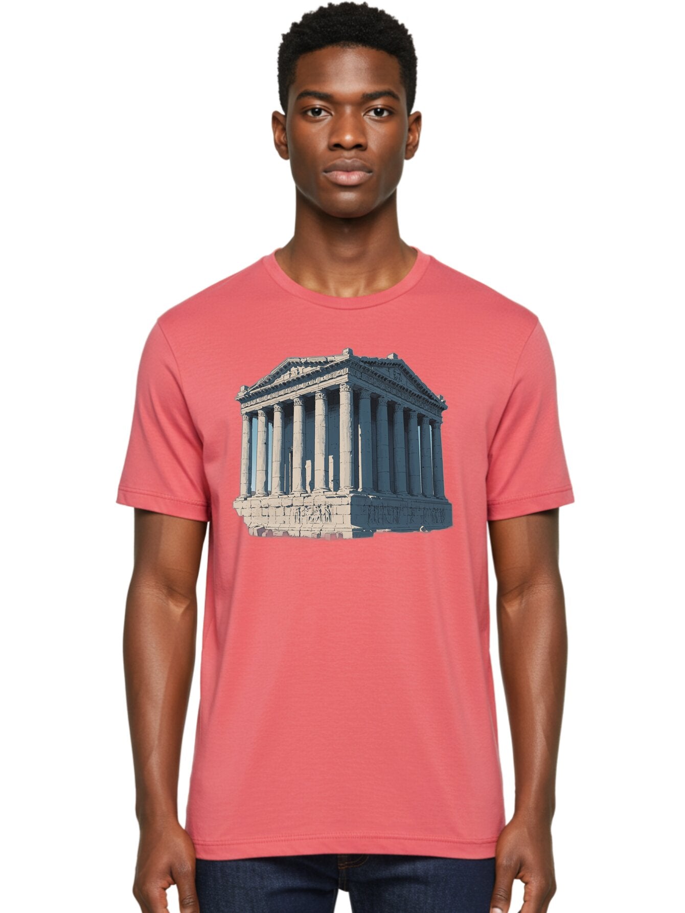 Parthenon-3 Men'S Graphic Tee, 100% Cotton, Comfortable Casual Summer Wear, Machine Washable, Vintage Camera, Old Camera, Antique Camera, Black Camera, Classic Photography, Photography Equipment, Nostalgic Device, Film Camera, Camera Art Bag935 24