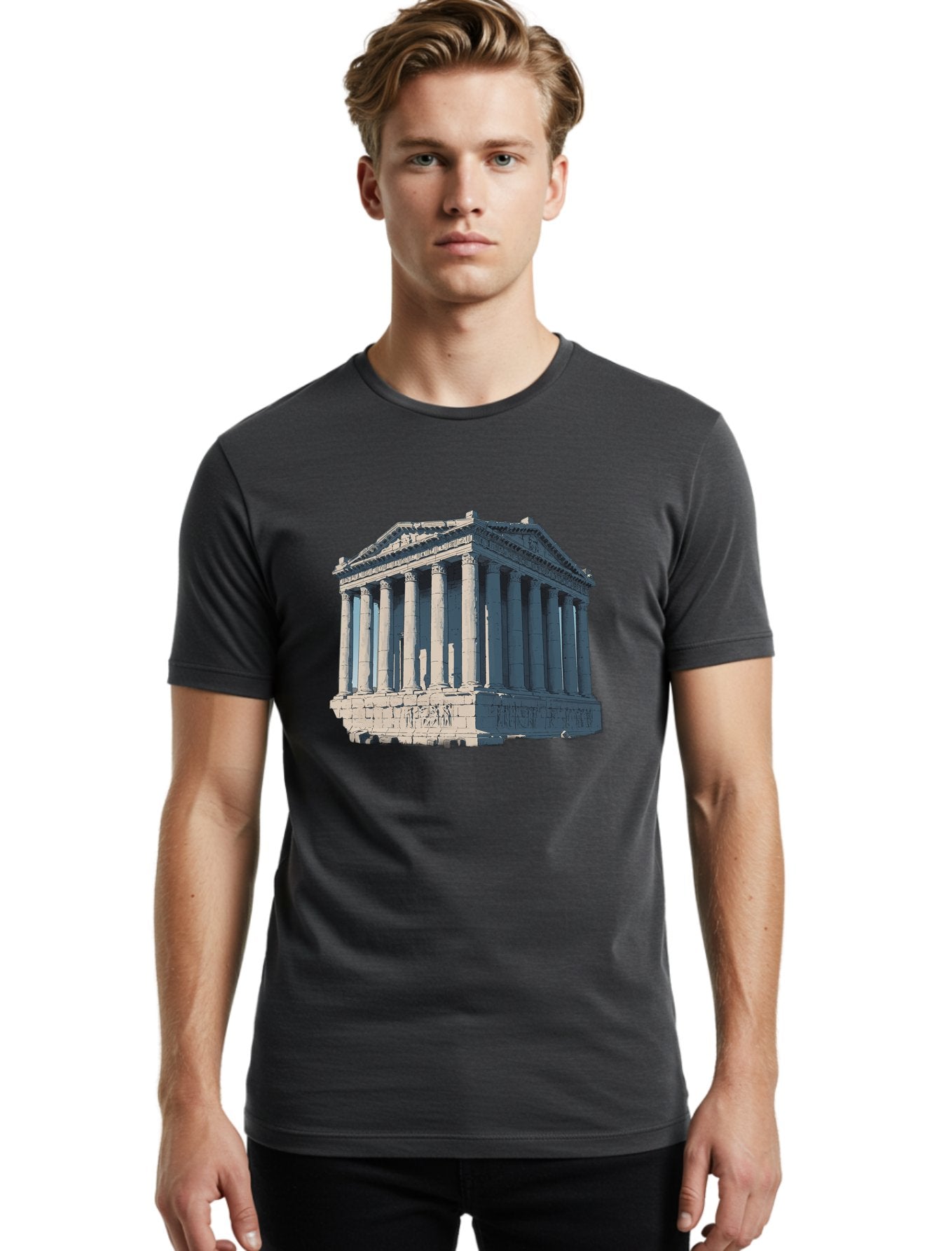 Parthenon-3 Men'S Graphic Tee, 100% Cotton, Comfortable Casual Summer Wear, Machine Washable, Vintage Camera, Old Camera, Antique Camera, Black Camera, Classic Photography, Photography Equipment, Nostalgic Device, Film Camera, Camera Art Bag935 19