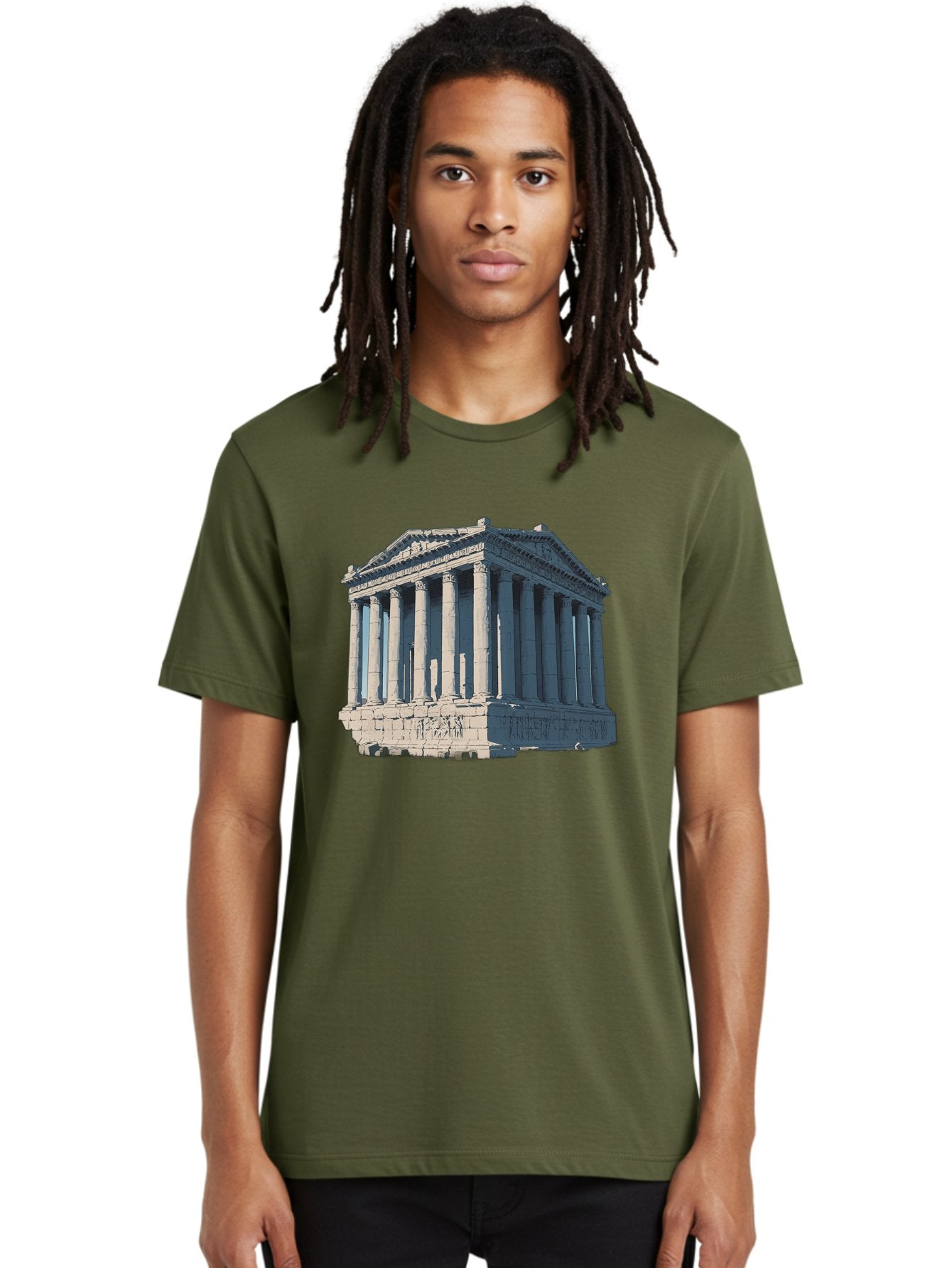Parthenon-3 Men'S Graphic Tee, 100% Cotton, Comfortable Casual Summer Wear, Machine Washable, Vintage Camera, Old Camera, Antique Camera, Black Camera, Classic Photography, Photography Equipment, Nostalgic Device, Film Camera, Camera Art Bag935 30