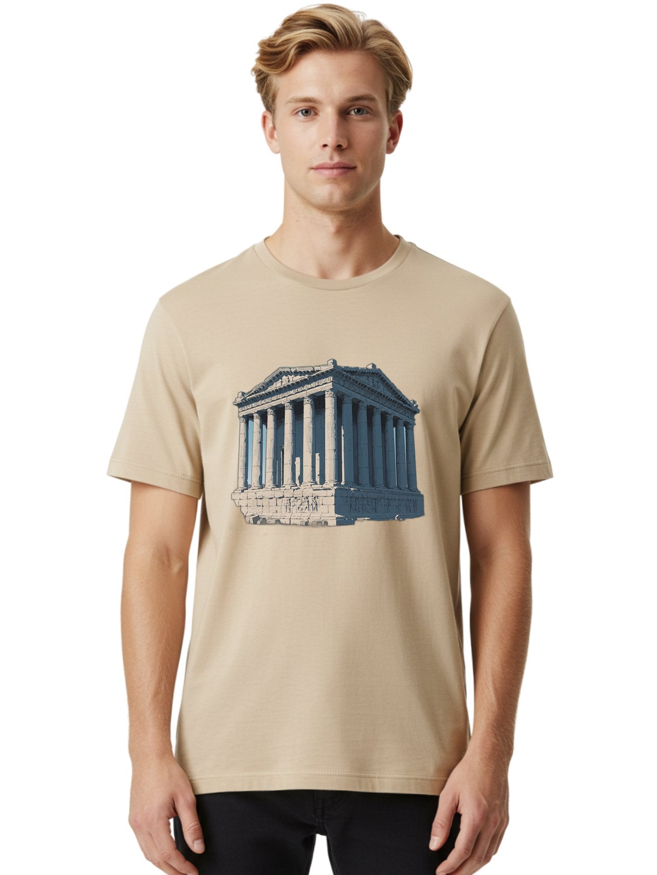 Parthenon-3 Men'S Graphic Tee, 100% Cotton, Comfortable Casual Summer Wear, Machine Washable, Vintage Camera, Old Camera, Antique Camera, Black Camera, Classic Photography, Photography Equipment, Nostalgic Device, Film Camera, Camera Art Bag935 29