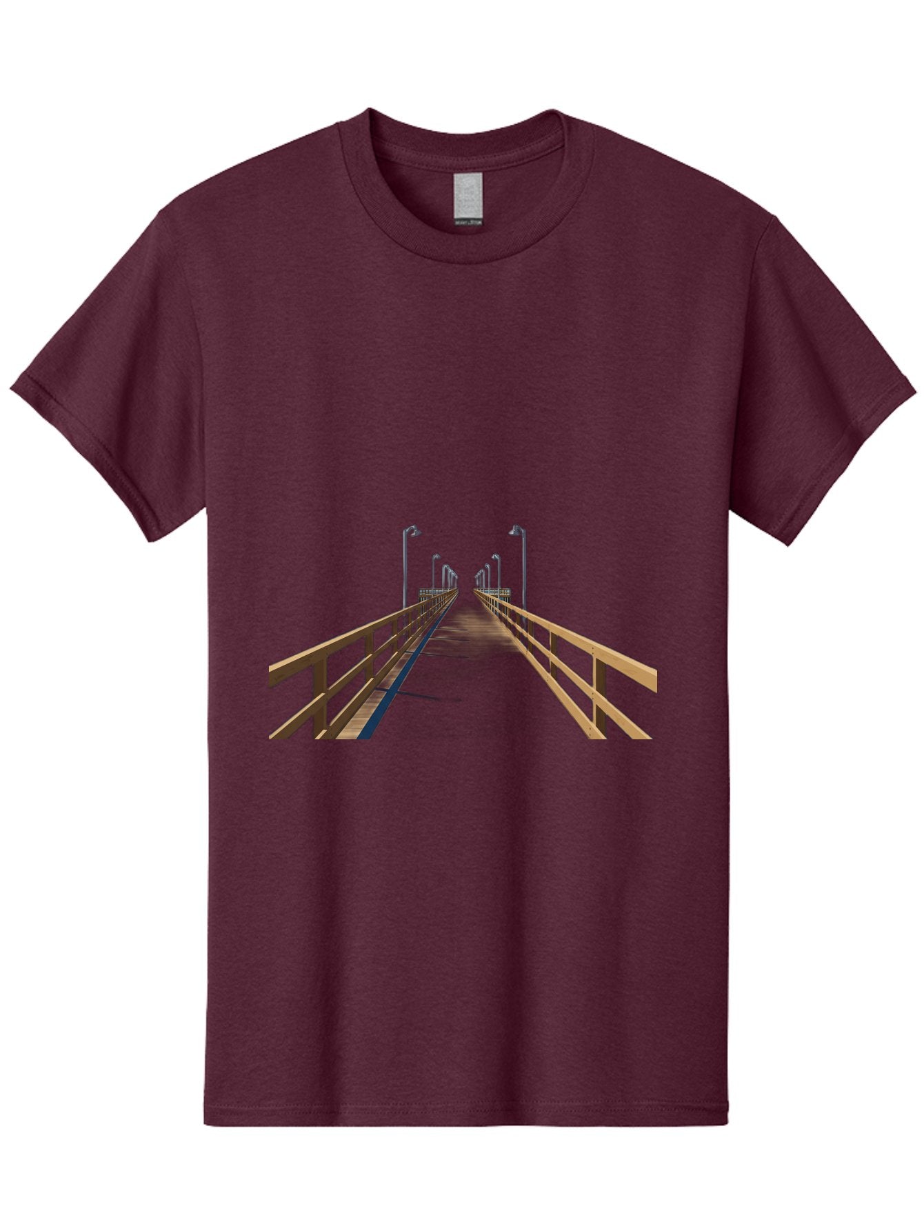 Pier-With-Street-Lights Men'S Graphic Tee, 100% Cotton, Comfortable Casual Summer Wear, Machine Washable, Vintage Camera, Old Camera, Antique Camera, Black Camera, Classic Photography, Photography Equipment, Nostalgic Device, Film Camera, Bag949 12