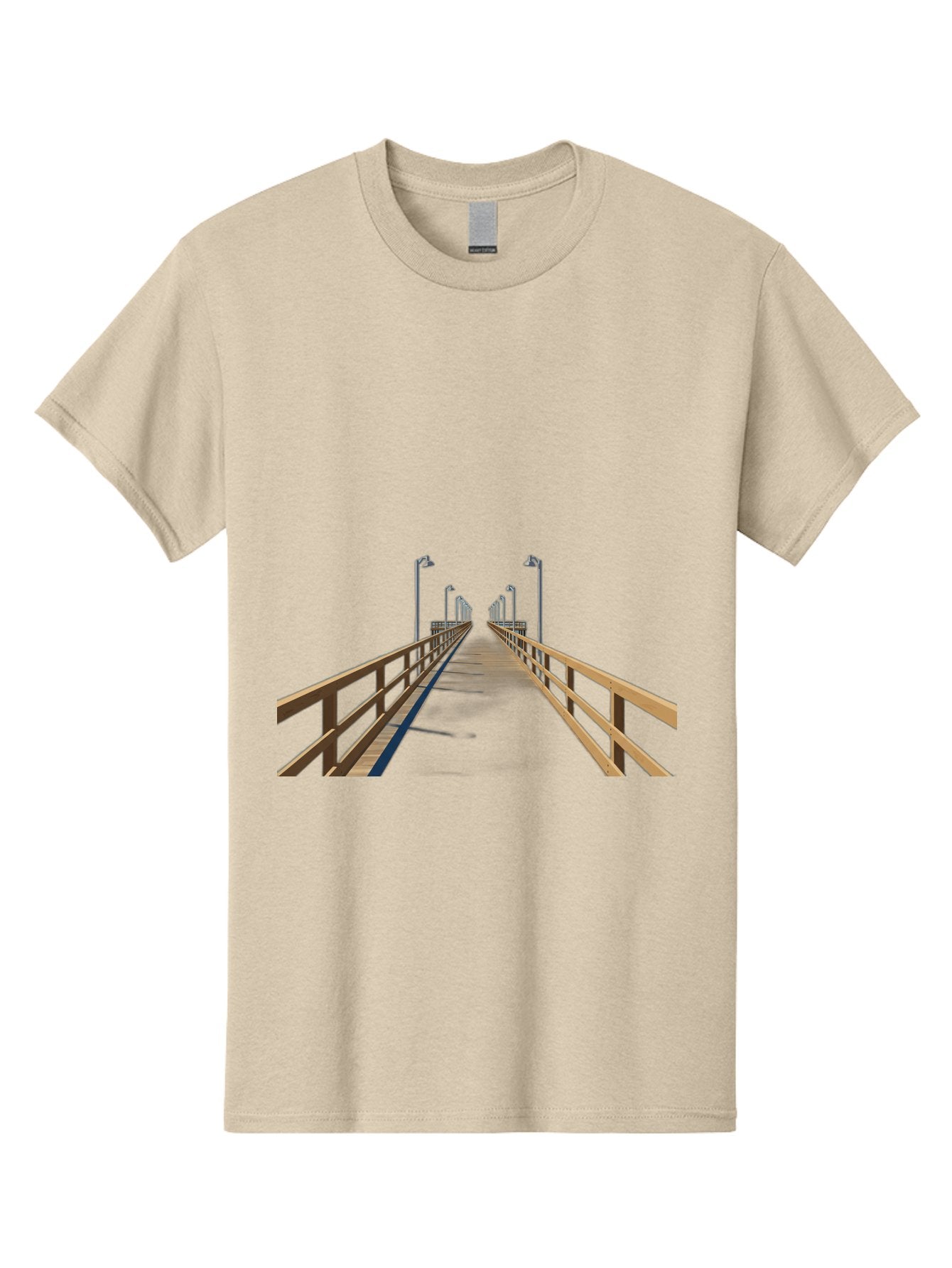 Pier-With-Street-Lights Men'S Graphic Tee, 100% Cotton, Comfortable Casual Summer Wear, Machine Washable, Vintage Camera, Old Camera, Antique Camera, Black Camera, Classic Photography, Photography Equipment, Nostalgic Device, Film Camera, Bag949 13