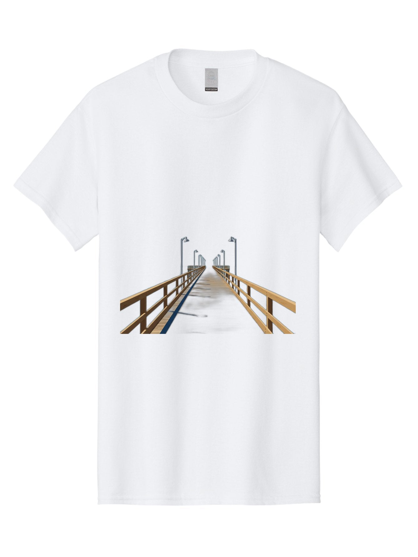 Pier-With-Street-Lights Men'S Graphic Tee, 100% Cotton, Comfortable Casual Summer Wear, Machine Washable, Vintage Camera, Old Camera, Antique Camera, Black Camera, Classic Photography, Photography Equipment, Nostalgic Device, Film Camera, Bag949 9