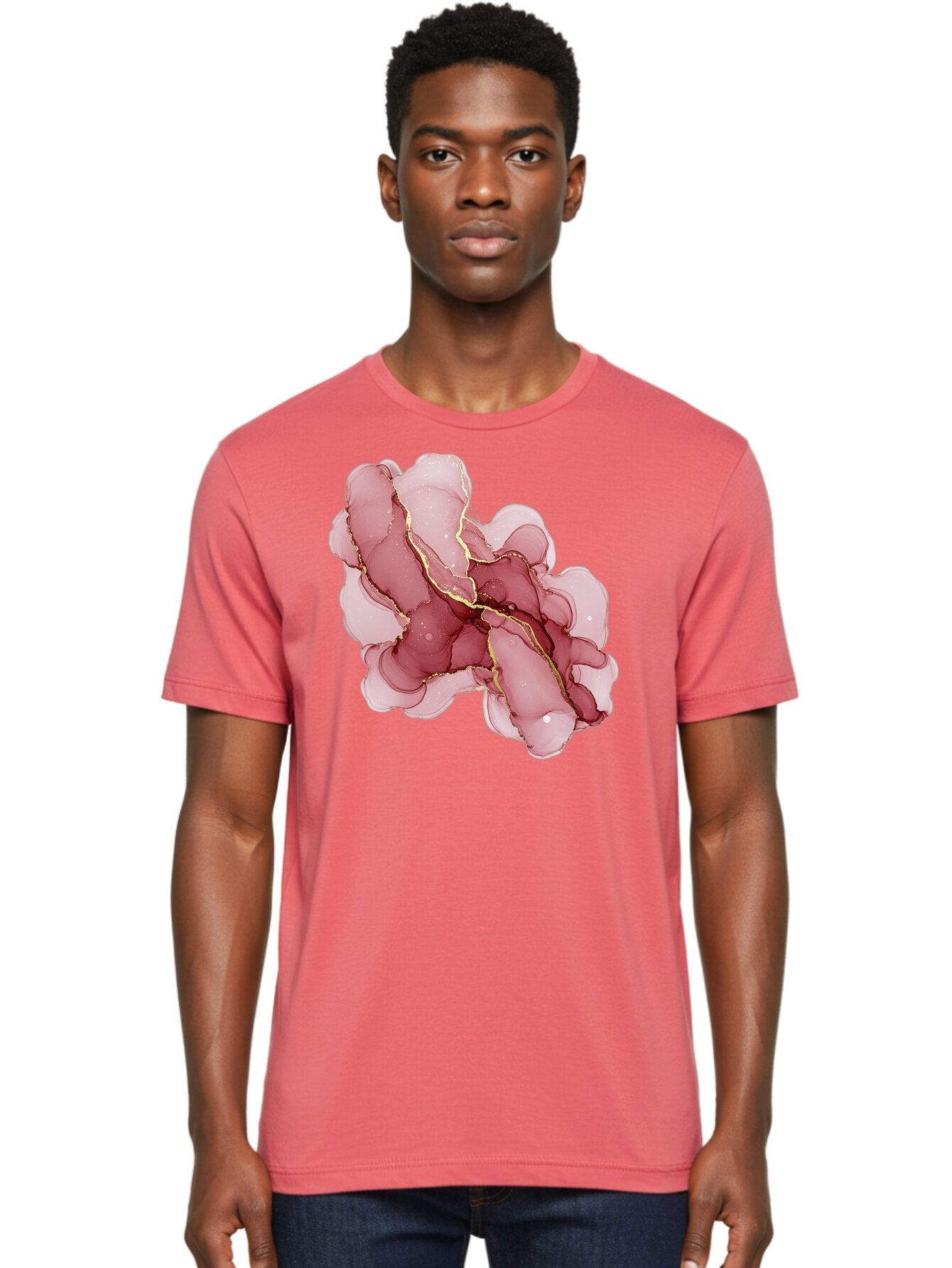 Pink-Abstract-Art Men'S Graphic Tee, 100% Cotton, Comfortable Casual Summer Wear, Machine Washable, Vintage Camera, Old Camera, Antique Camera, Black Camera, Classic Photography, Photography Equipment, Nostalgic Device, Film Camera, Camera Art Bag950 20