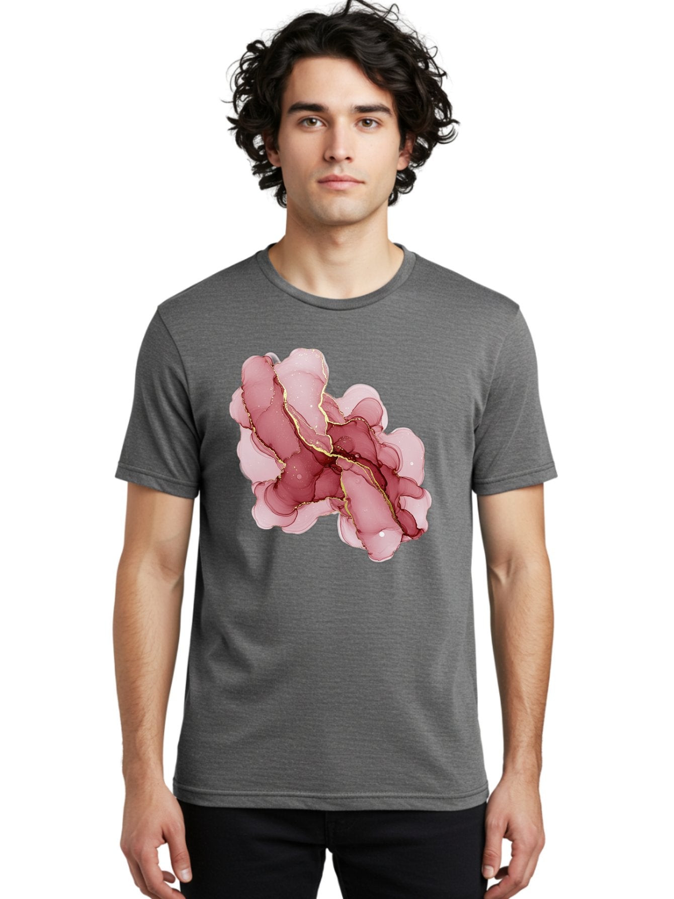 Pink-Abstract-Art Men'S Graphic Tee, 100% Cotton, Comfortable Casual Summer Wear, Machine Washable, Vintage Camera, Old Camera, Antique Camera, Black Camera, Classic Photography, Photography Equipment, Nostalgic Device, Film Camera, Camera Art Bag950 16