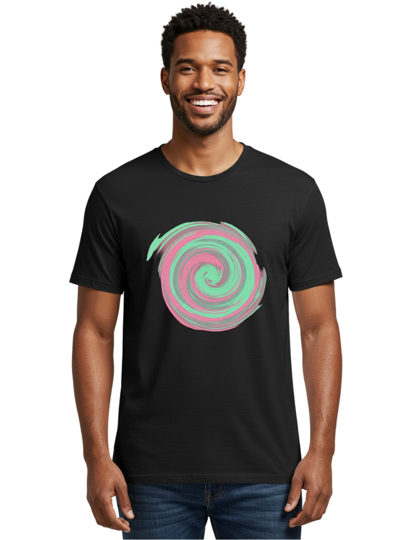 Pink-And-Grey-Spiral Men'S Graphic Tee, 100% Cotton, Comfortable Casual Summer Wear, Machine Washable, Vintage Camera, Old Camera, Antique Camera, Black Camera, Classic Photography, Photography Equipment, Nostalgic Device, Film Camera, Bag951 29
