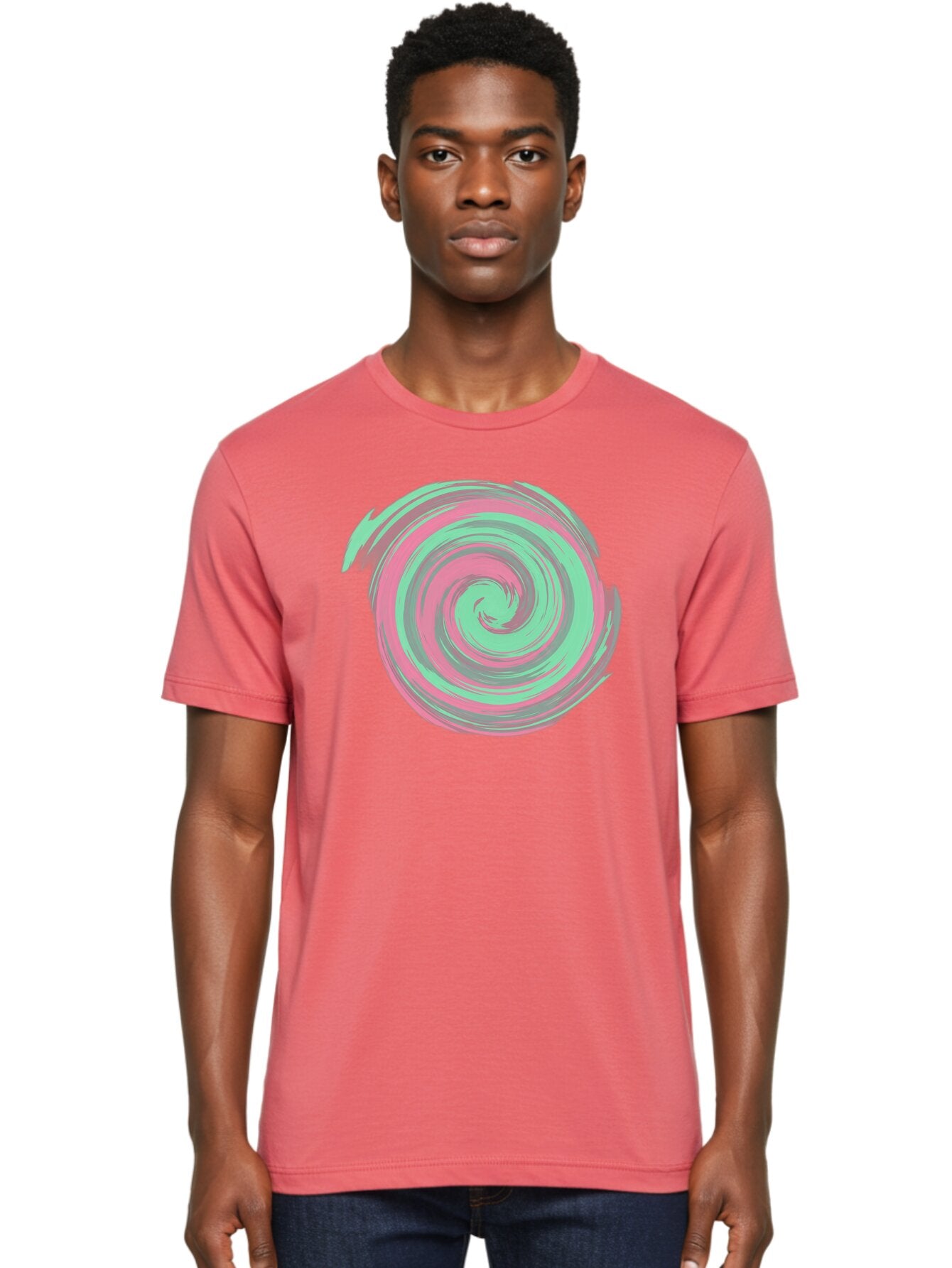 Pink-And-Grey-Spiral Men'S Graphic Tee, 100% Cotton, Comfortable Casual Summer Wear, Machine Washable, Vintage Camera, Old Camera, Antique Camera, Black Camera, Classic Photography, Photography Equipment, Nostalgic Device, Film Camera, Bag951 19