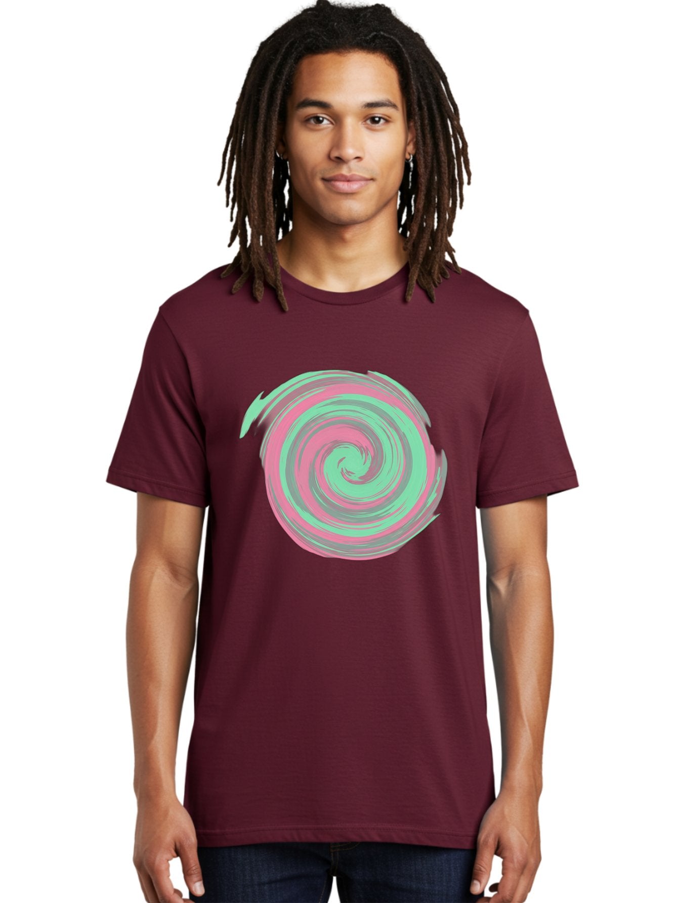 Pink-And-Grey-Spiral Men'S Graphic Tee, 100% Cotton, Comfortable Casual Summer Wear, Machine Washable, Vintage Camera, Old Camera, Antique Camera, Black Camera, Classic Photography, Photography Equipment, Nostalgic Device, Film Camera, Bag951 22