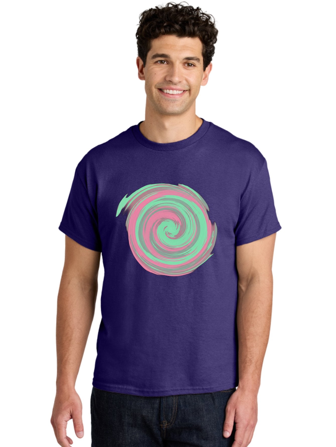 Pink-And-Grey-Spiral Men'S Graphic Tee, 100% Cotton, Comfortable Casual Summer Wear, Machine Washable, Vintage Camera, Old Camera, Antique Camera, Black Camera, Classic Photography, Photography Equipment, Nostalgic Device, Film Camera, Bag951 28