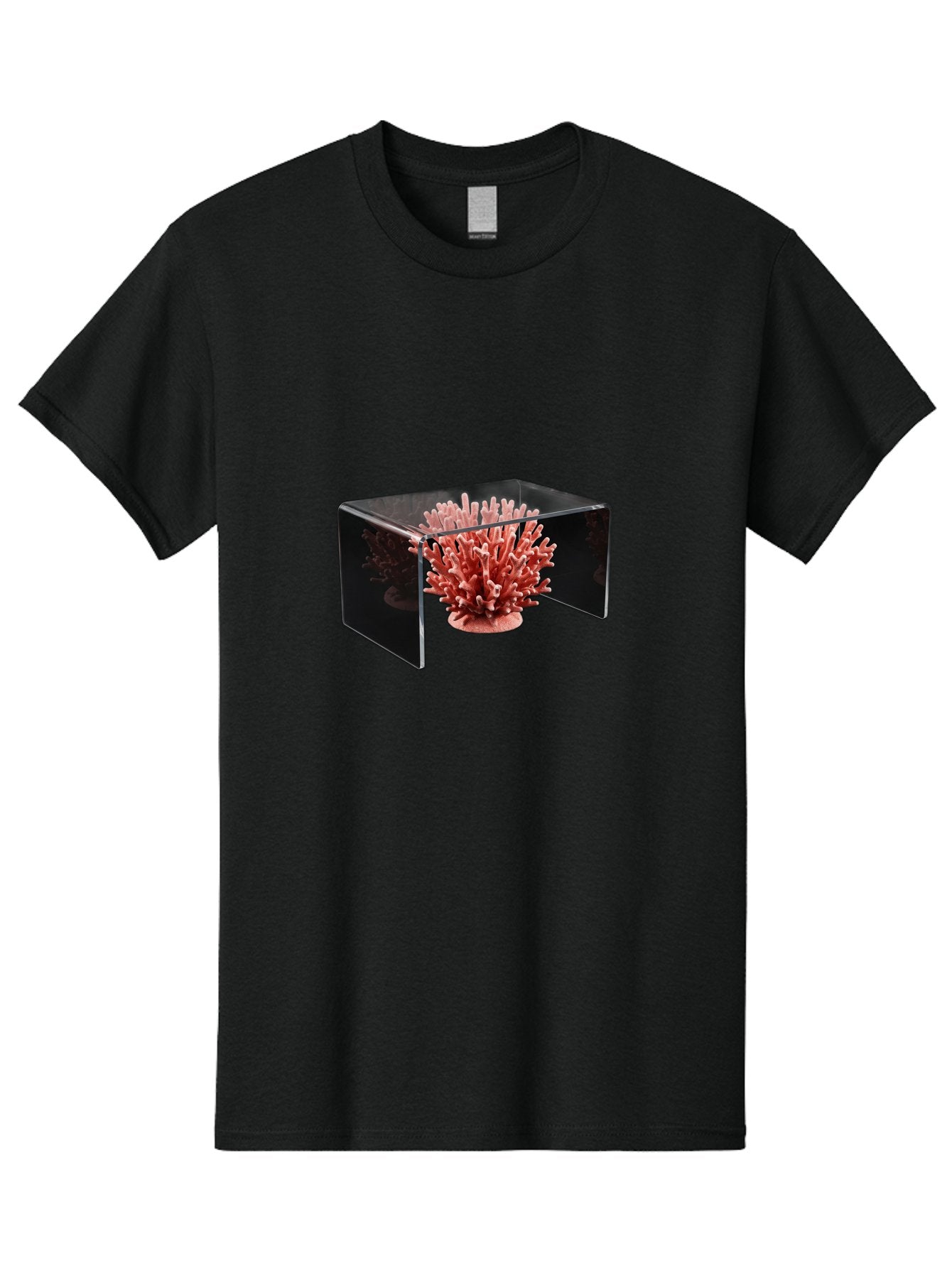 Pink-Coral-In-Cube Men'S Graphic Tee, 100% Cotton, Comfortable Casual Summer Wear, Machine Washable, Vintage Camera, Old Camera, Antique Camera, Black Camera, Classic Photography, Photography Equipment, Nostalgic Device, Film Camera, Bag952 6
