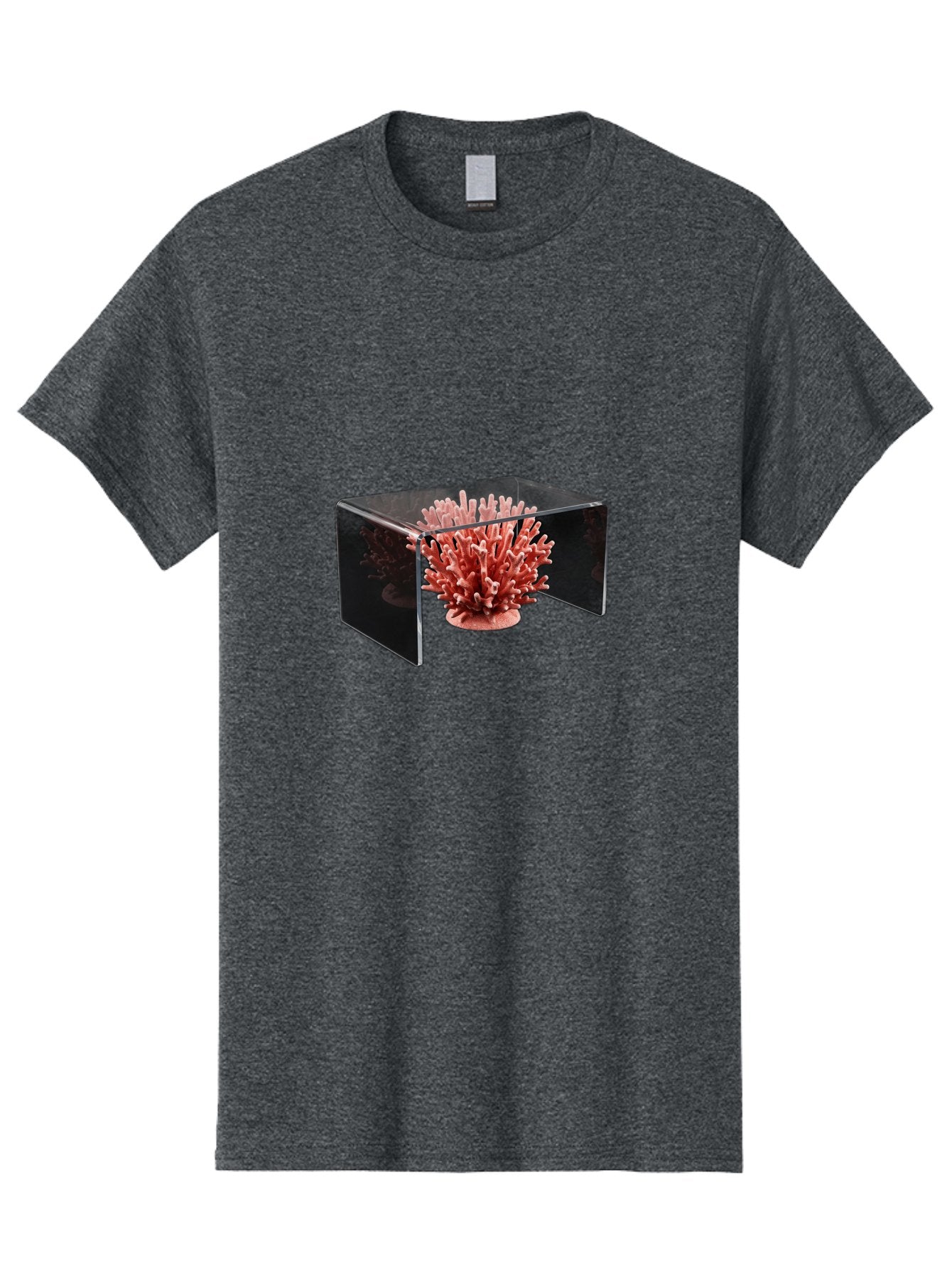 Pink-Coral-In-Cube Men'S Graphic Tee, 100% Cotton, Comfortable Casual Summer Wear, Machine Washable, Vintage Camera, Old Camera, Antique Camera, Black Camera, Classic Photography, Photography Equipment, Nostalgic Device, Film Camera, Bag952 12
