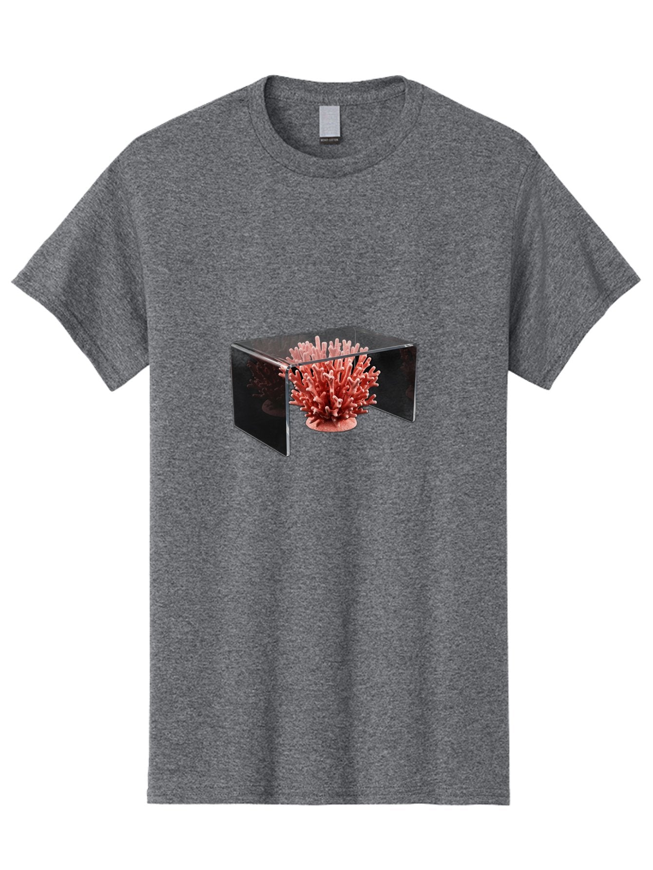 Pink-Coral-In-Cube Men'S Graphic Tee, 100% Cotton, Comfortable Casual Summer Wear, Machine Washable, Vintage Camera, Old Camera, Antique Camera, Black Camera, Classic Photography, Photography Equipment, Nostalgic Device, Film Camera, Bag952 13