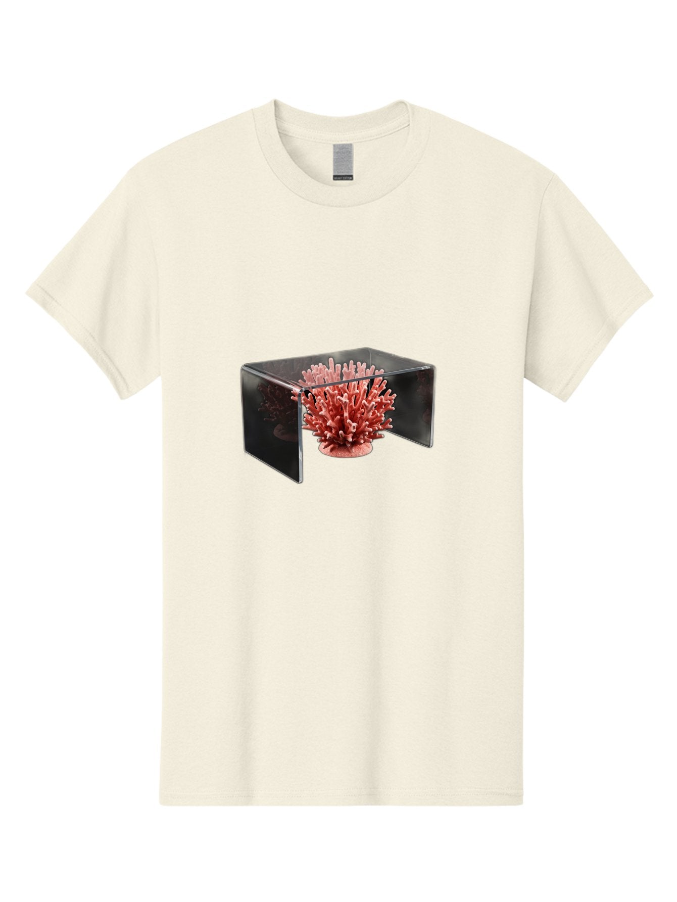 Pink-Coral-In-Cube Men'S Graphic Tee, 100% Cotton, Comfortable Casual Summer Wear, Machine Washable, Vintage Camera, Old Camera, Antique Camera, Black Camera, Classic Photography, Photography Equipment, Nostalgic Device, Film Camera, Bag952