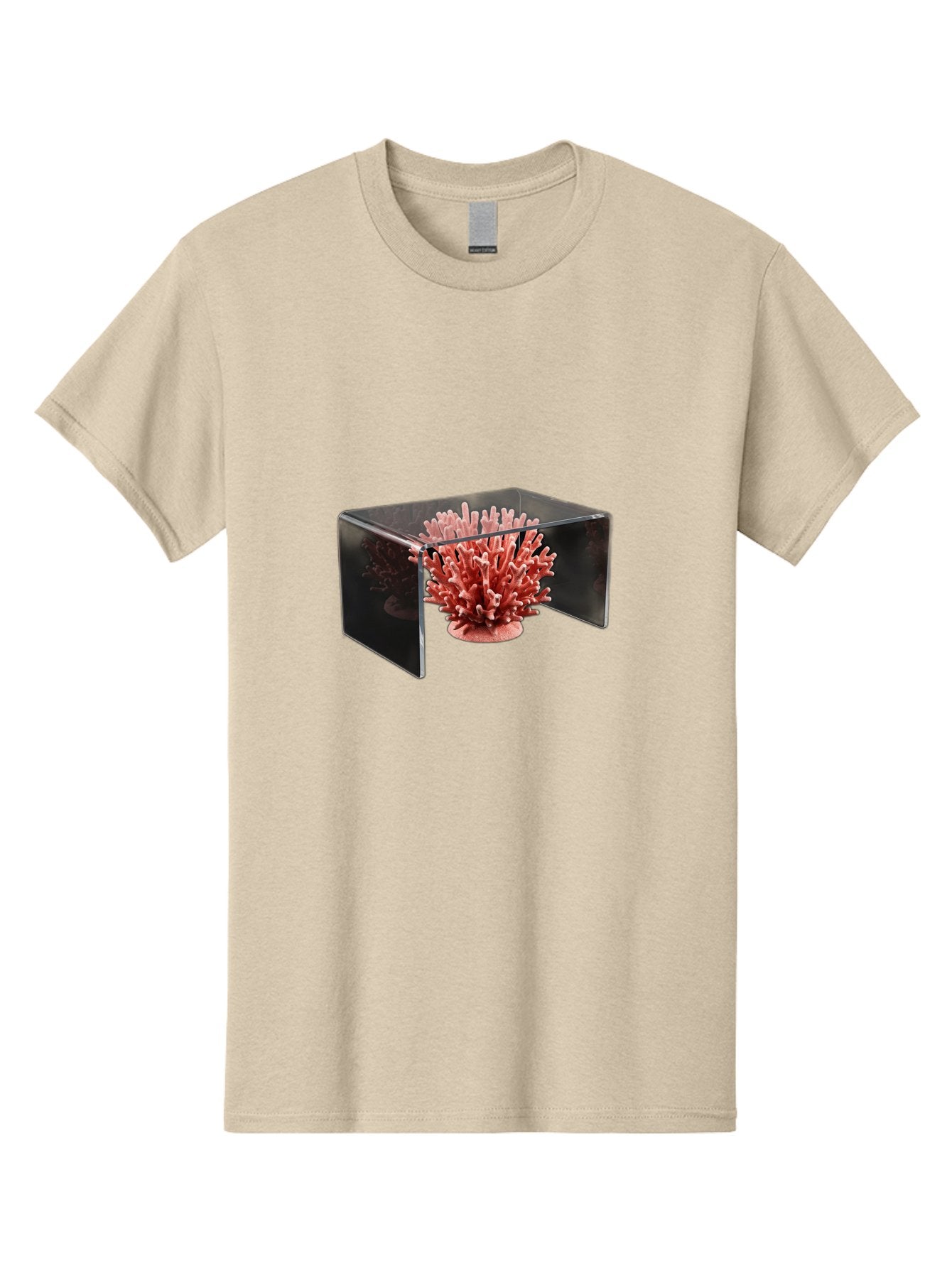 Pink-Coral-In-Cube Men'S Graphic Tee, 100% Cotton, Comfortable Casual Summer Wear, Machine Washable, Vintage Camera, Old Camera, Antique Camera, Black Camera, Classic Photography, Photography Equipment, Nostalgic Device, Film Camera, Bag952 4
