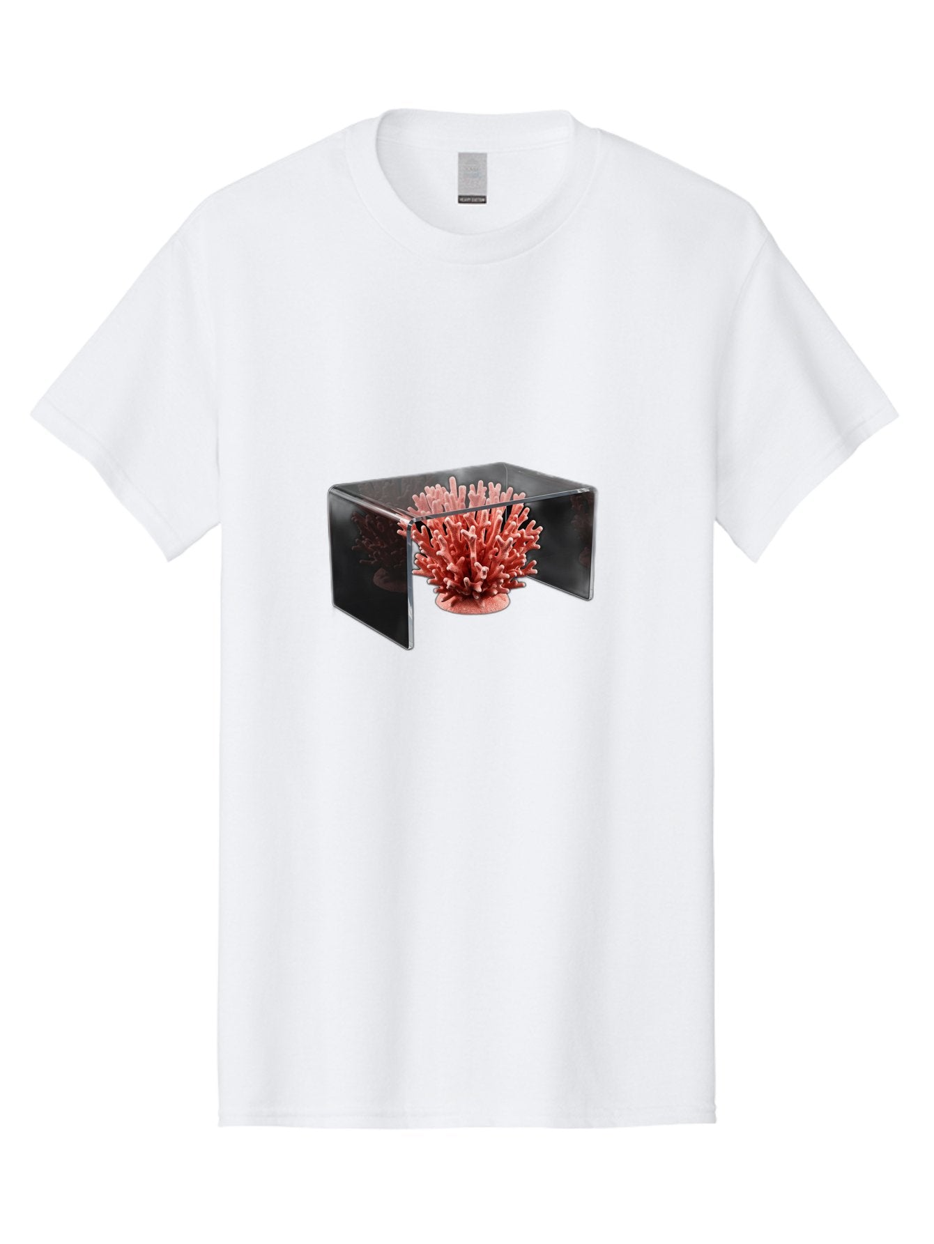 Pink-Coral-In-Cube Men'S Graphic Tee, 100% Cotton, Comfortable Casual Summer Wear, Machine Washable, Vintage Camera, Old Camera, Antique Camera, Black Camera, Classic Photography, Photography Equipment, Nostalgic Device, Film Camera, Bag952 14