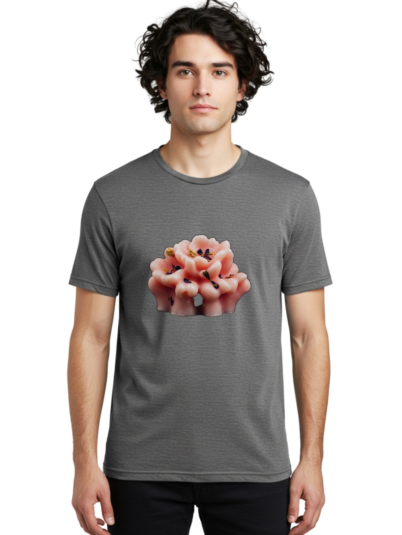 Pink-Flower-Shaped-Candle Men'S Graphic Tee, 100% Cotton, Comfortable Casual Summer Wear, Machine Washable, Vintage Camera, Old Camera, Antique Camera, Black Camera, Classic Photography, Photography Equipment, Nostalgic Device, Film Camera, Bag956 20