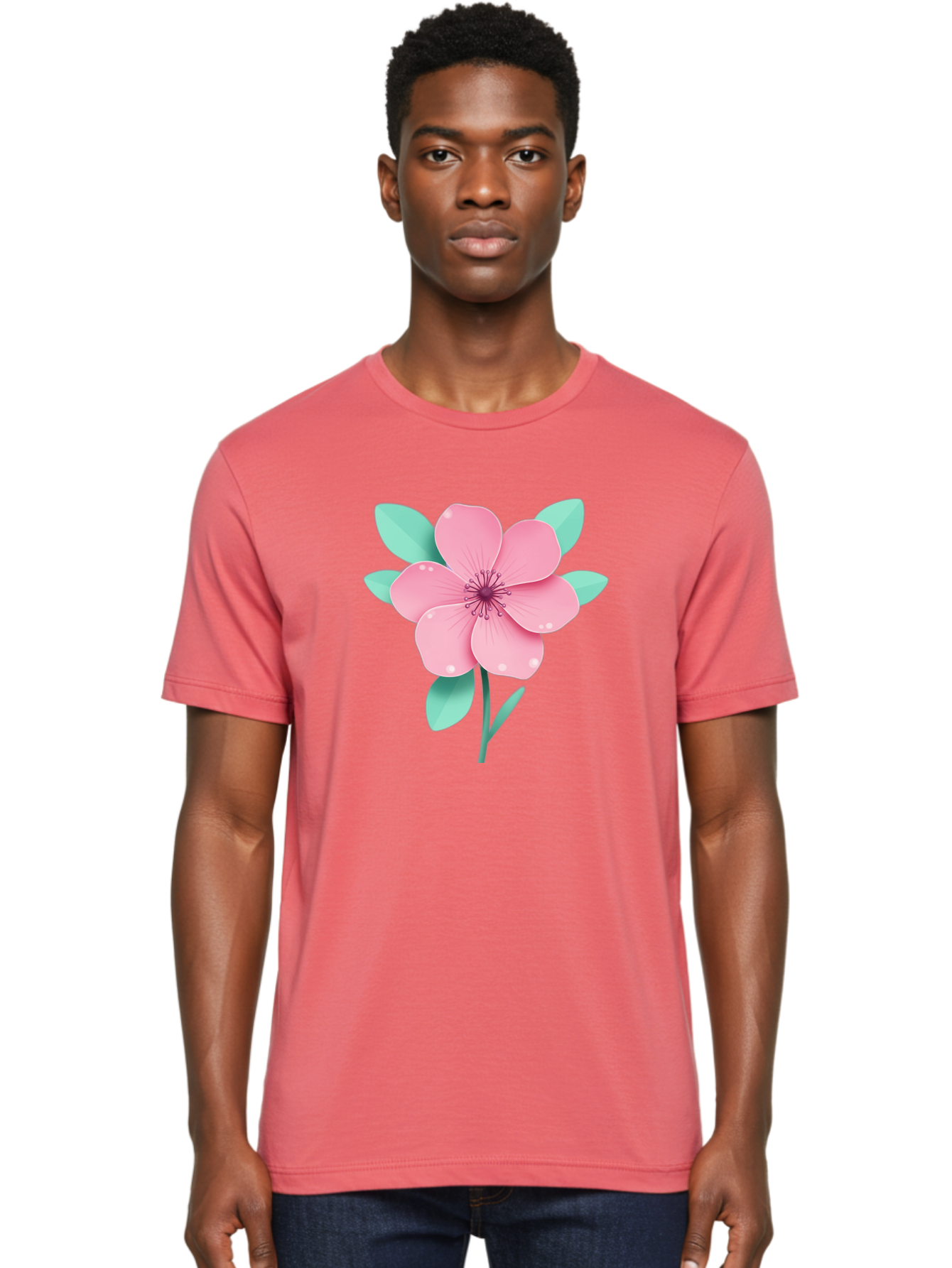 Pink-Flower Men'S Graphic Tee, 100% Cotton, Comfortable Casual Summer Wear, Machine Washable, Vintage Camera, Old Camera, Antique Camera, Black Camera, Classic Photography, Photography Equipment, Nostalgic Device, Film Camera, Camera Art Bag957 30
