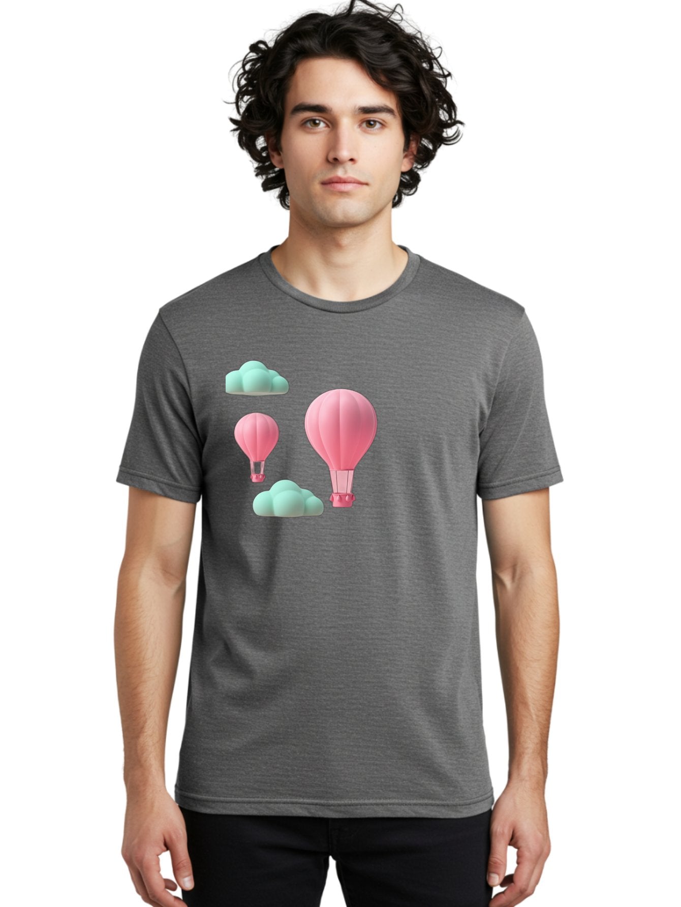 Pink-Hot-Air-Balloons Men'S Graphic Tee, 100% Cotton, Comfortable Casual Summer Wear, Machine Washable, Vintage Camera, Old Camera, Antique Camera, Black Camera, Classic Photography, Photography Equipment, Nostalgic Device, Film Camera, Bag958 28