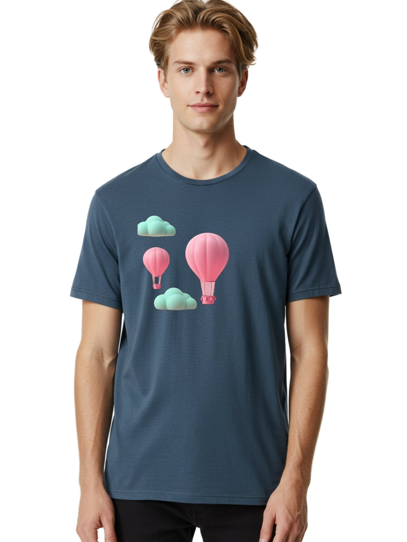 Pink-Hot-Air-Balloons Men'S Graphic Tee, 100% Cotton, Comfortable Casual Summer Wear, Machine Washable, Vintage Camera, Old Camera, Antique Camera, Black Camera, Classic Photography, Photography Equipment, Nostalgic Device, Film Camera, Bag958 24