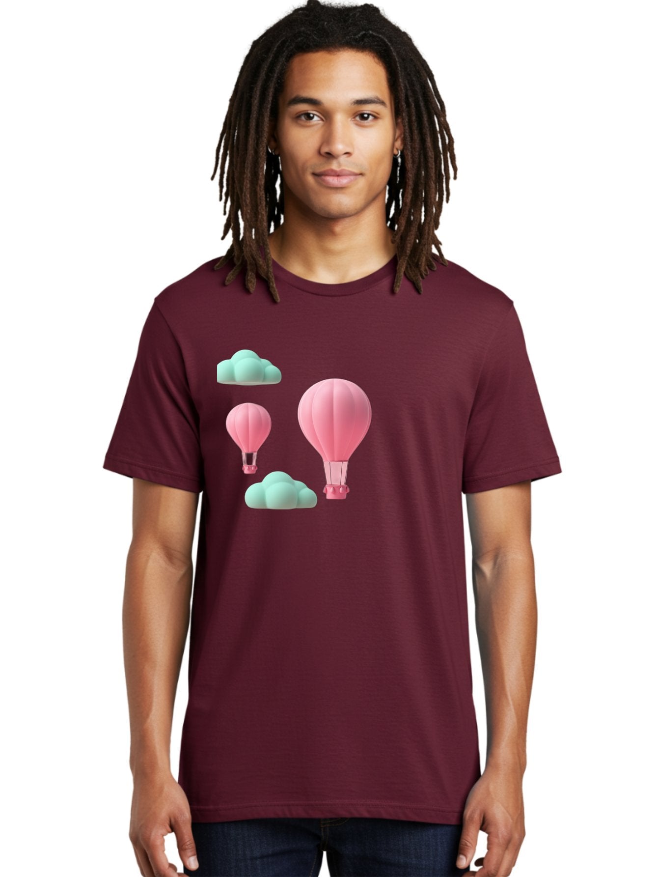 Pink-Hot-Air-Balloons Men'S Graphic Tee, 100% Cotton, Comfortable Casual Summer Wear, Machine Washable, Vintage Camera, Old Camera, Antique Camera, Black Camera, Classic Photography, Photography Equipment, Nostalgic Device, Film Camera, Bag958 22
