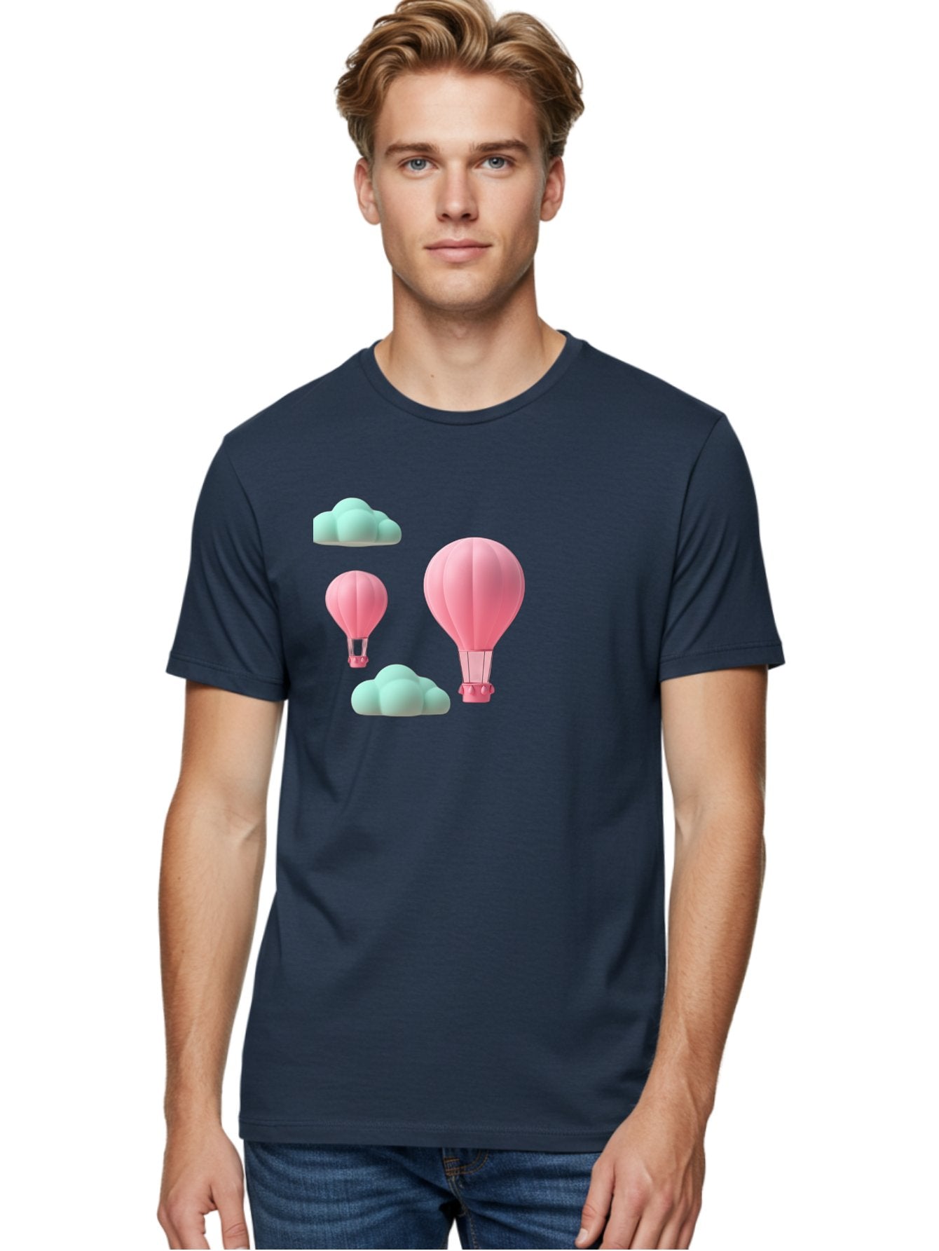 Pink-Hot-Air-Balloons Men'S Graphic Tee, 100% Cotton, Comfortable Casual Summer Wear, Machine Washable, Vintage Camera, Old Camera, Antique Camera, Black Camera, Classic Photography, Photography Equipment, Nostalgic Device, Film Camera, Bag958 30