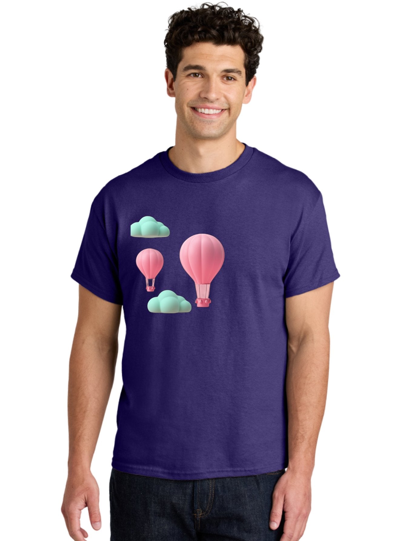 Pink-Hot-Air-Balloons Men'S Graphic Tee, 100% Cotton, Comfortable Casual Summer Wear, Machine Washable, Vintage Camera, Old Camera, Antique Camera, Black Camera, Classic Photography, Photography Equipment, Nostalgic Device, Film Camera, Bag958 23