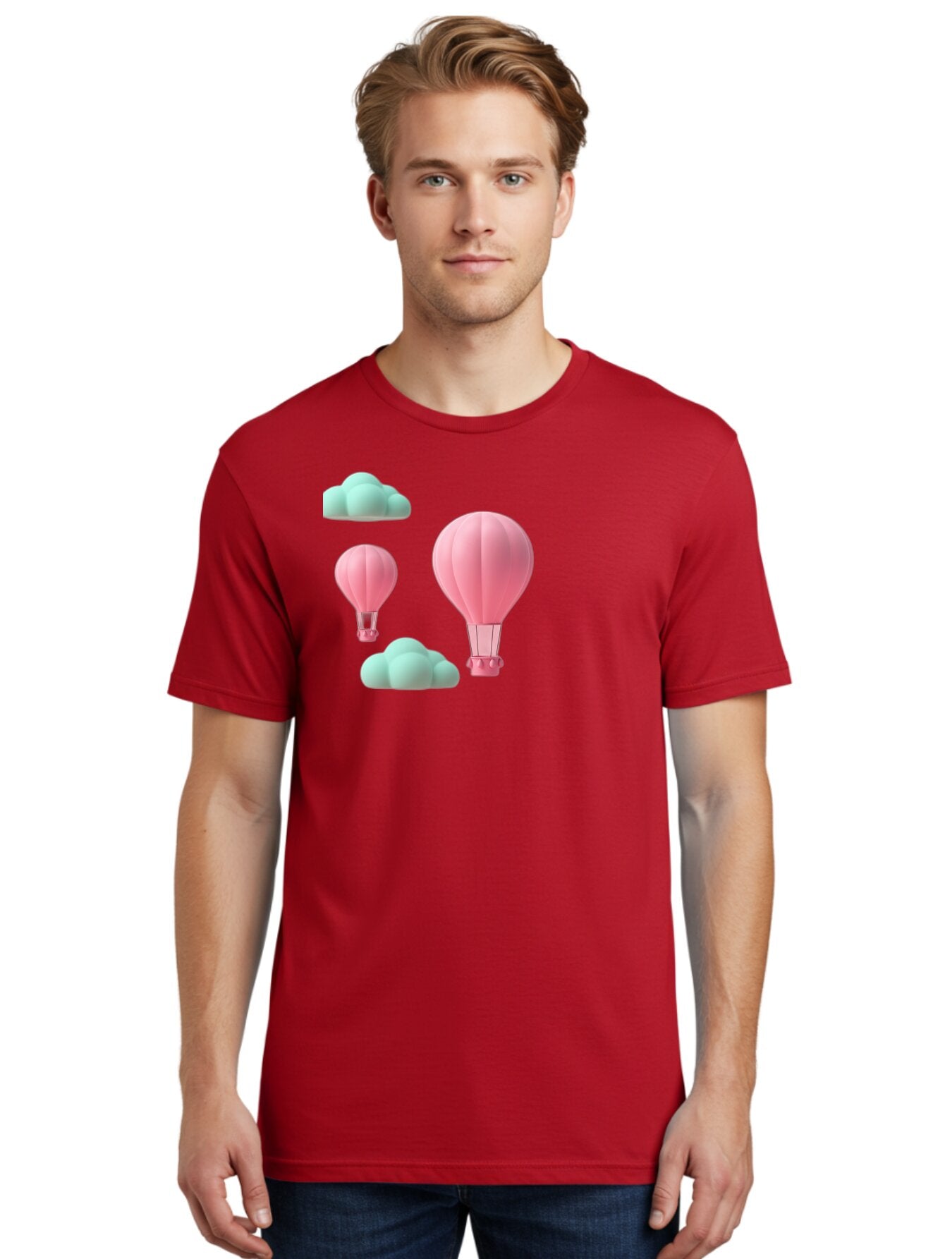 Pink-Hot-Air-Balloons Men'S Graphic Tee, 100% Cotton, Comfortable Casual Summer Wear, Machine Washable, Vintage Camera, Old Camera, Antique Camera, Black Camera, Classic Photography, Photography Equipment, Nostalgic Device, Film Camera, Bag958 20