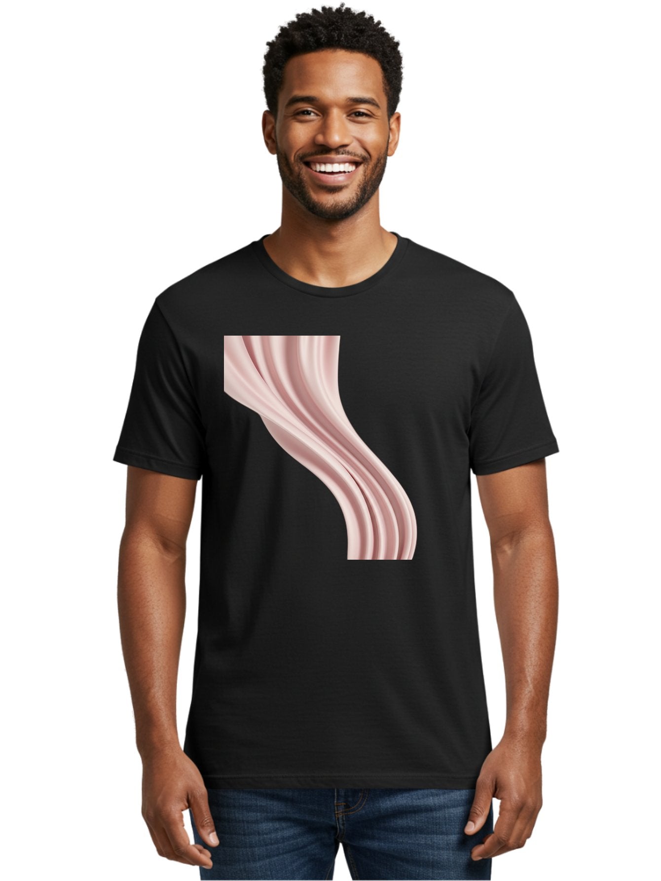 Pink-Ribbon Men'S Graphic Tee, 100% Cotton, Comfortable Casual Summer Wear, Machine Washable, Vintage Camera, Old Camera, Antique Camera, Black Camera, Classic Photography, Photography Equipment, Nostalgic Device, Film Camera, Camera Art Bag960 22