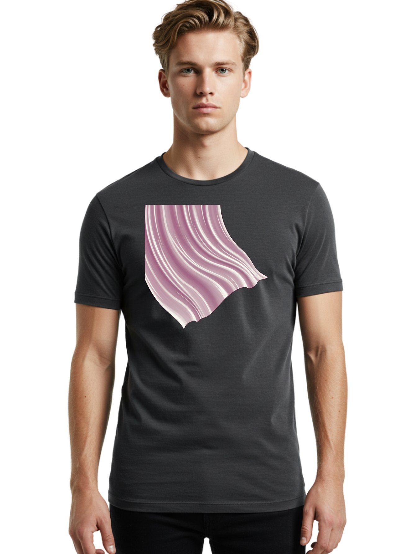 Pink-Satin-Fabric Men'S Graphic Tee, 100% Cotton, Comfortable Casual Summer Wear, Machine Washable, Vintage Camera, Old Camera, Antique Camera, Black Camera, Classic Photography, Photography Equipment, Nostalgic Device, Film Camera, Camera Art Bag968 18