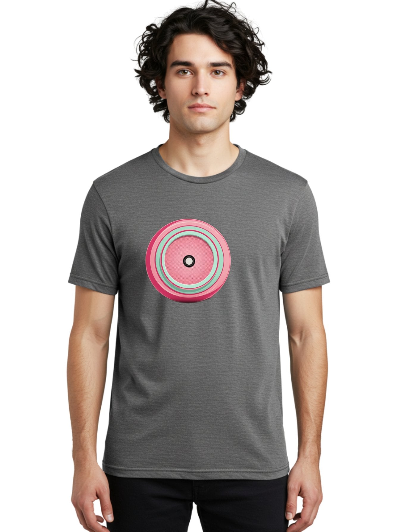 Pink-Speaker Men'S Graphic Tee, 100% Cotton, Comfortable Casual Summer Wear, Machine Washable, Vintage Camera, Old Camera, Antique Camera, Black Camera, Classic Photography, Photography Equipment, Nostalgic Device, Film Camera, Camera Art Bag969 22