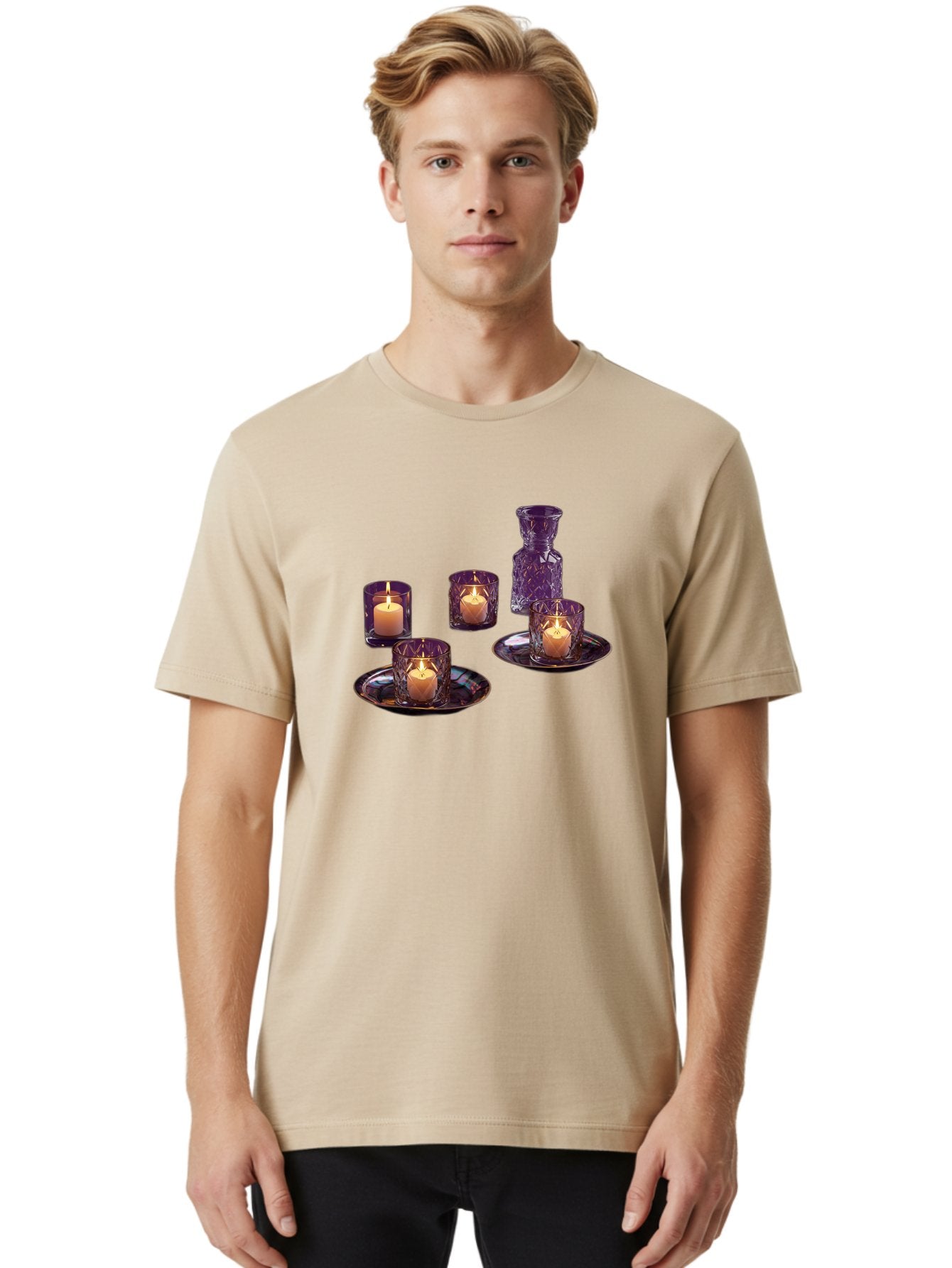 Purple-Candle-Holders Men'S Graphic Tee, 100% Cotton, Comfortable Casual Summer Wear, Machine Washable, Vintage Camera, Old Camera, Antique Camera, Black Camera, Classic Photography, Photography Equipment, Nostalgic Device, Film Camera, Bag985 28