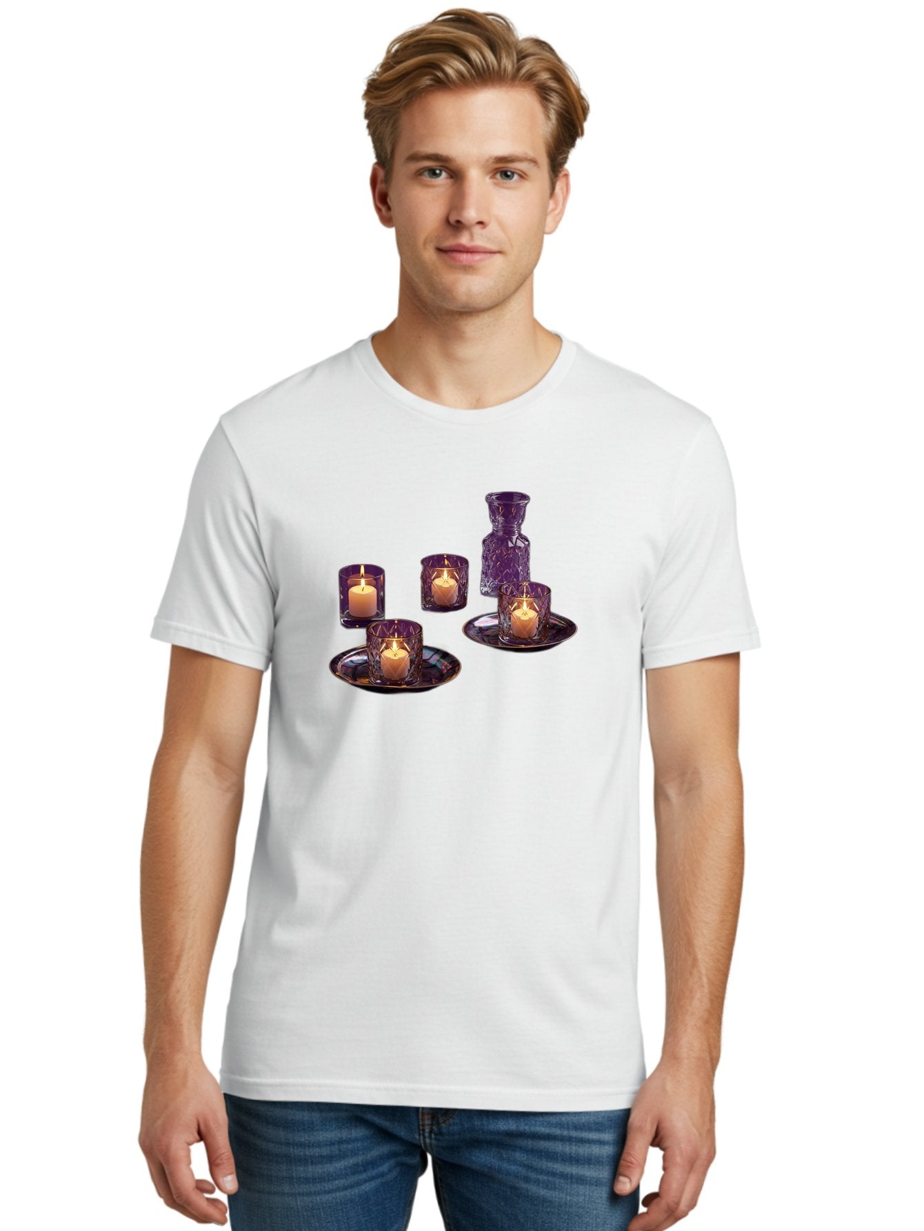Purple-Candle-Holders Men'S Graphic Tee, 100% Cotton, Comfortable Casual Summer Wear, Machine Washable, Vintage Camera, Old Camera, Antique Camera, Black Camera, Classic Photography, Photography Equipment, Nostalgic Device, Film Camera, Bag985 25