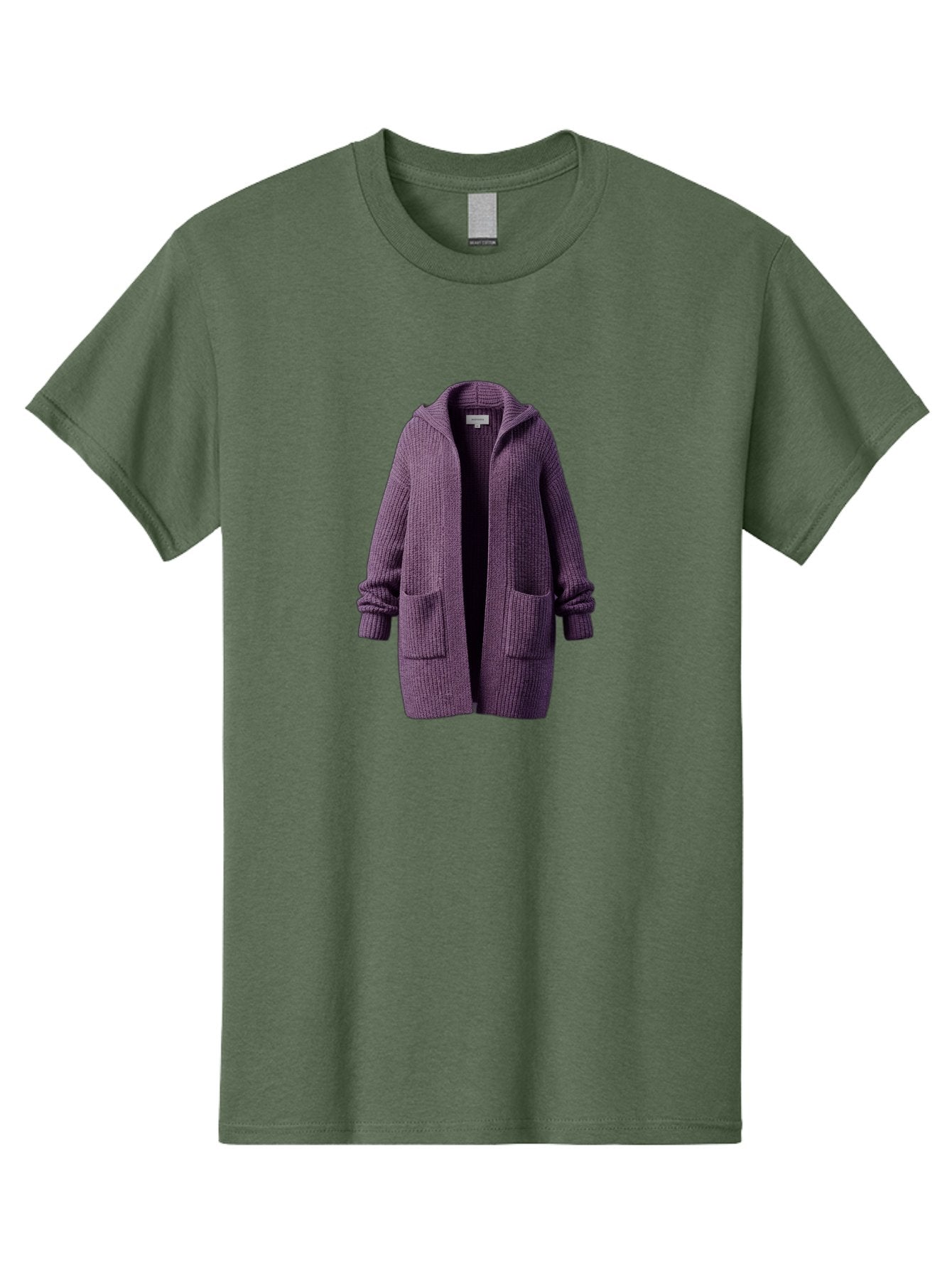 Purple-Knit-Cardigan Men'S Graphic Tee, 100% Cotton, Comfortable Casual Summer Wear, Machine Washable, Vintage Camera, Old Camera, Antique Camera, Black Camera, Classic Photography, Photography Equipment, Nostalgic Device, Film Camera, Bag991 5