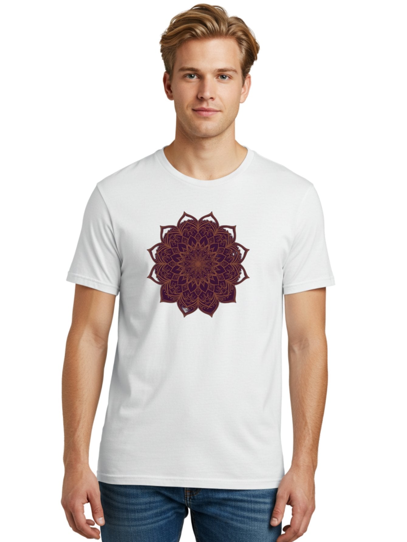 Purple-Mandala Men'S Graphic Tee, 100% Cotton, Comfortable Casual Summer Wear, Machine Washable, Vintage Camera, Old Camera, Antique Camera, Black Camera, Classic Photography, Photography Equipment, Nostalgic Device, Film Camera, Camera Art Bag992 27
