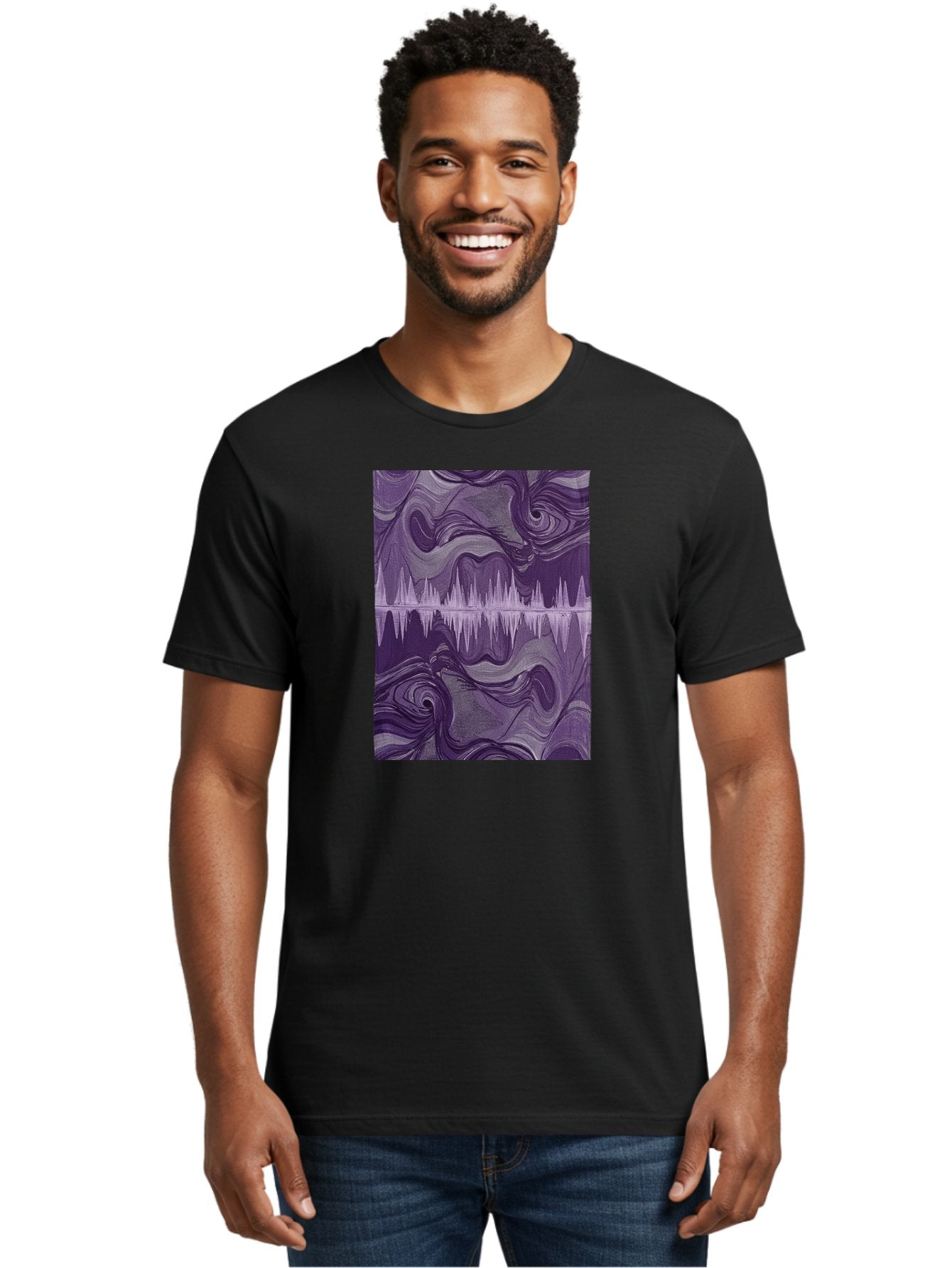 Purple-Sound-Wave Men'S Graphic Tee, 100% Cotton, Comfortable Casual Summer Wear, Machine Washable, Vintage Camera, Old Camera, Antique Camera, Black Camera, Classic Photography, Photography Equipment, Nostalgic Device, Film Camera, Camera Art Bag996 29