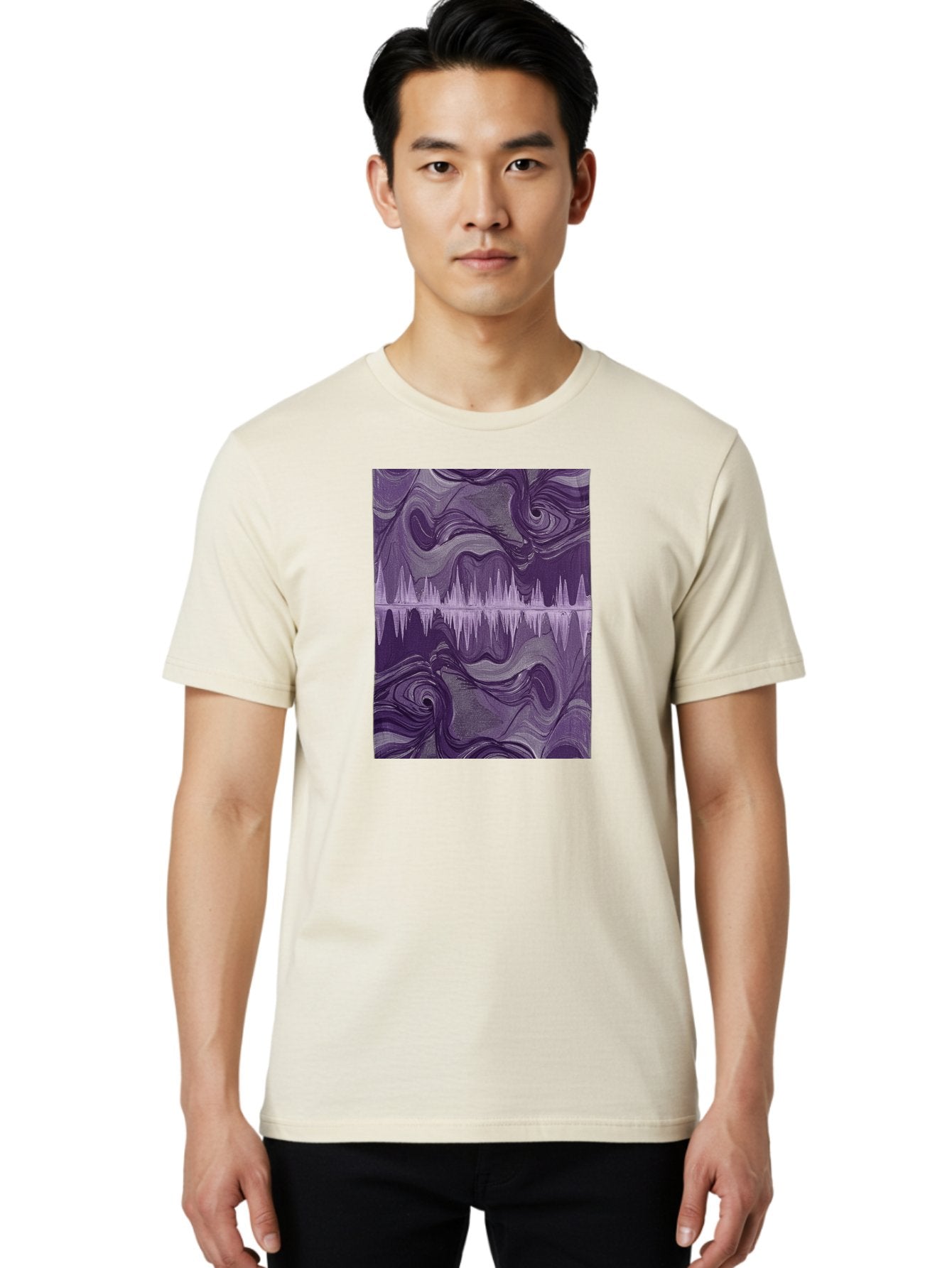 Purple-Sound-Wave Men'S Graphic Tee, 100% Cotton, Comfortable Casual Summer Wear, Machine Washable, Vintage Camera, Old Camera, Antique Camera, Black Camera, Classic Photography, Photography Equipment, Nostalgic Device, Film Camera, Camera Art Bag996 17