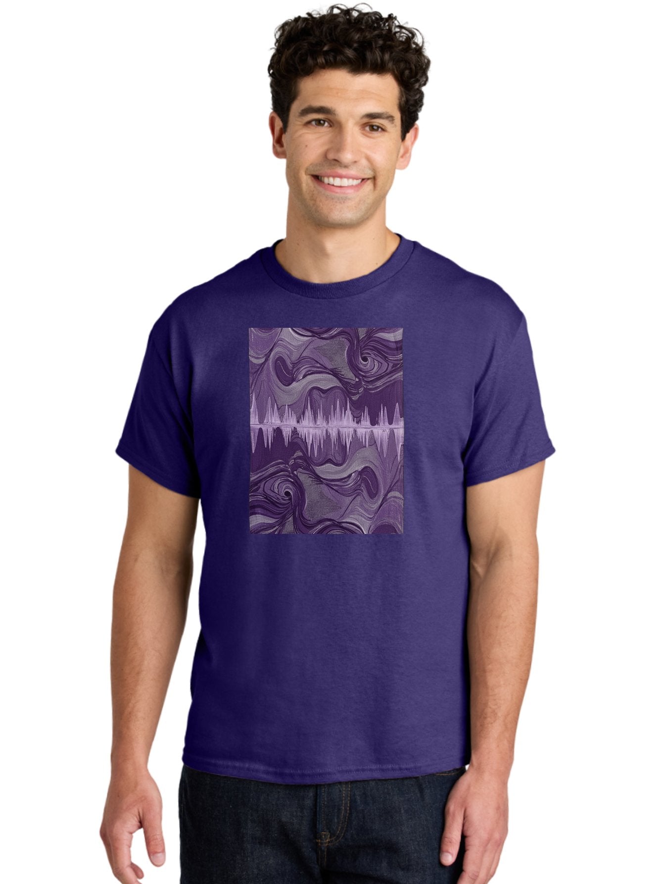 Purple-Sound-Wave Men'S Graphic Tee, 100% Cotton, Comfortable Casual Summer Wear, Machine Washable, Vintage Camera, Old Camera, Antique Camera, Black Camera, Classic Photography, Photography Equipment, Nostalgic Device, Film Camera, Camera Art Bag996 24