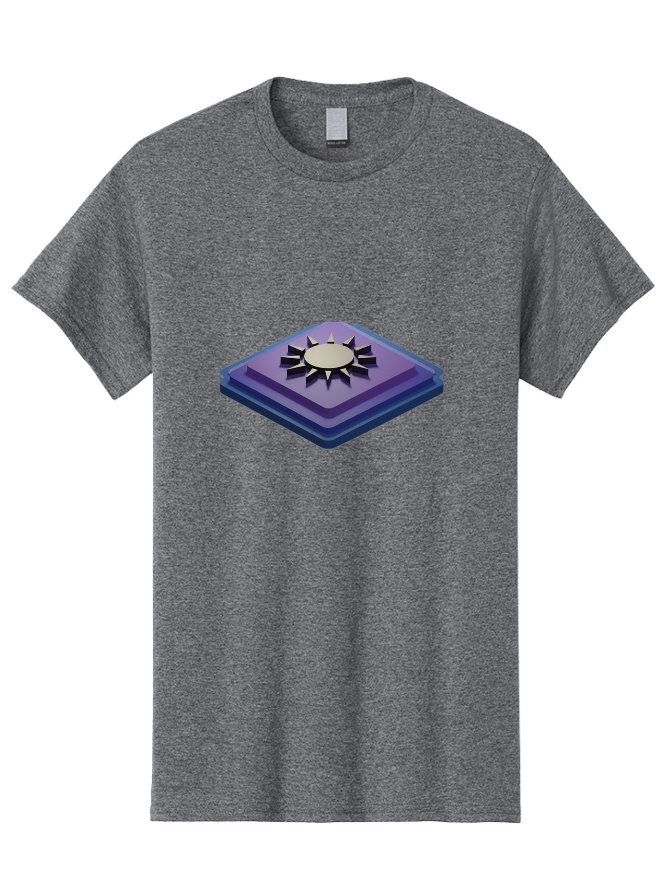 Purple-Square-With-Sun Men'S Graphic Tee, 100% Cotton, Comfortable Casual Summer Wear, Machine Washable, Vintage Camera, Old Camera, Antique Camera, Black Camera, Classic Photography, Photography Equipment, Nostalgic Device, Film Camera, Bag997 12