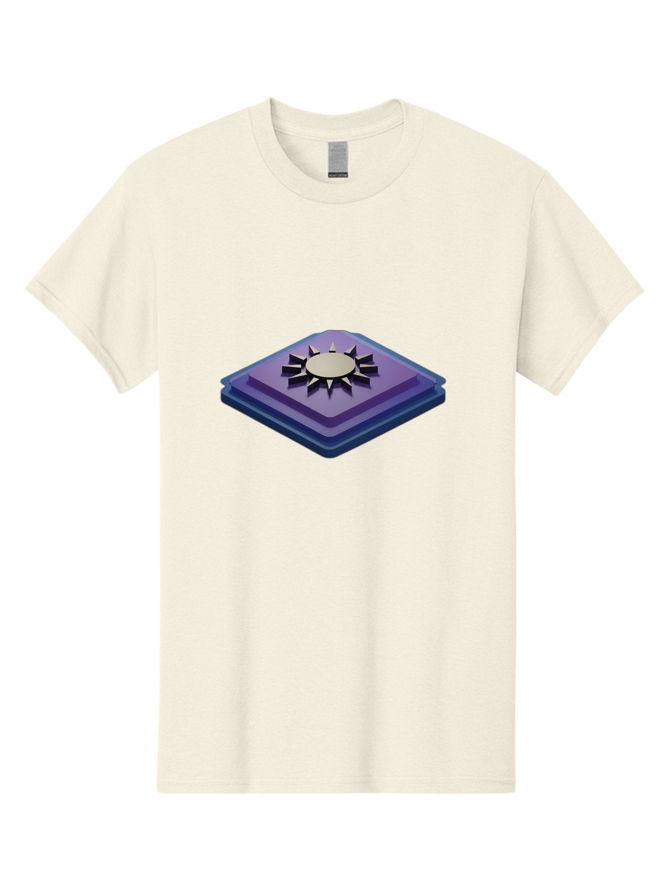 Purple-Square-With-Sun Men'S Graphic Tee, 100% Cotton, Comfortable Casual Summer Wear, Machine Washable, Vintage Camera, Old Camera, Antique Camera, Black Camera, Classic Photography, Photography Equipment, Nostalgic Device, Film Camera, Bag997 12