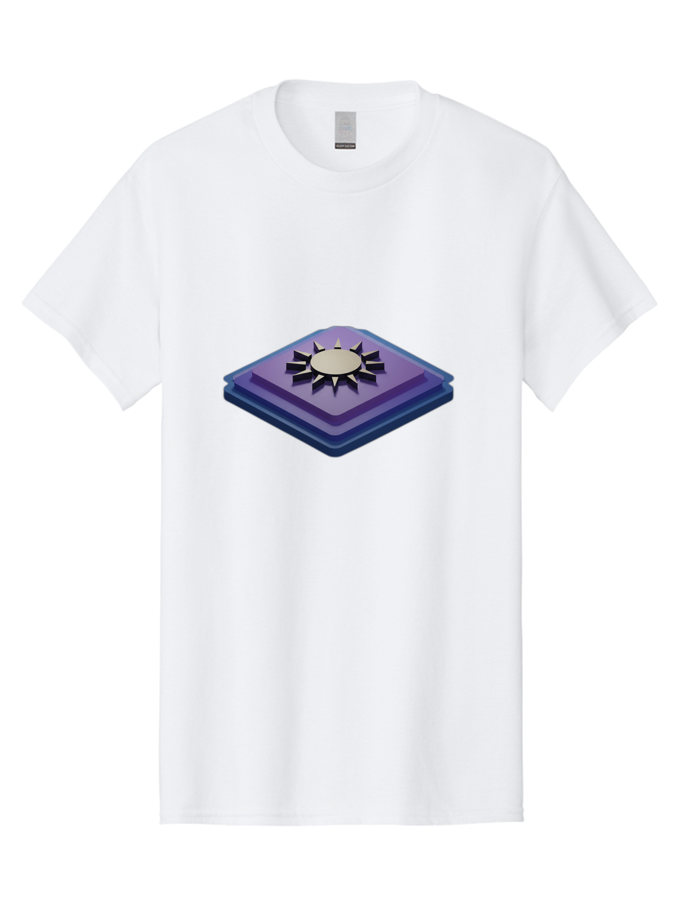 Purple-Square-With-Sun Men'S Graphic Tee, 100% Cotton, Comfortable Casual Summer Wear, Machine Washable, Vintage Camera, Old Camera, Antique Camera, Black Camera, Classic Photography, Photography Equipment, Nostalgic Device, Film Camera, Bag997 10