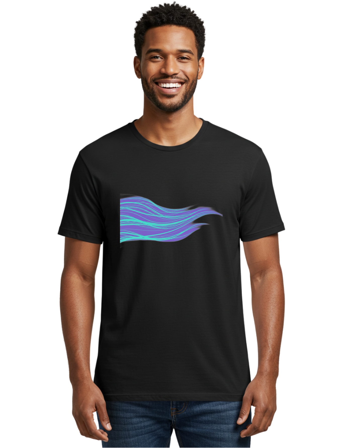 Purple-Wave-Lines Men'S Graphic Tee, 100% Cotton, Comfortable Casual Summer Wear, Machine Washable, Vintage Camera, Old Camera, Antique Camera, Black Camera, Classic Photography, Photography Equipment, Nostalgic Device, Film Camera, Camera Art Bag998 18